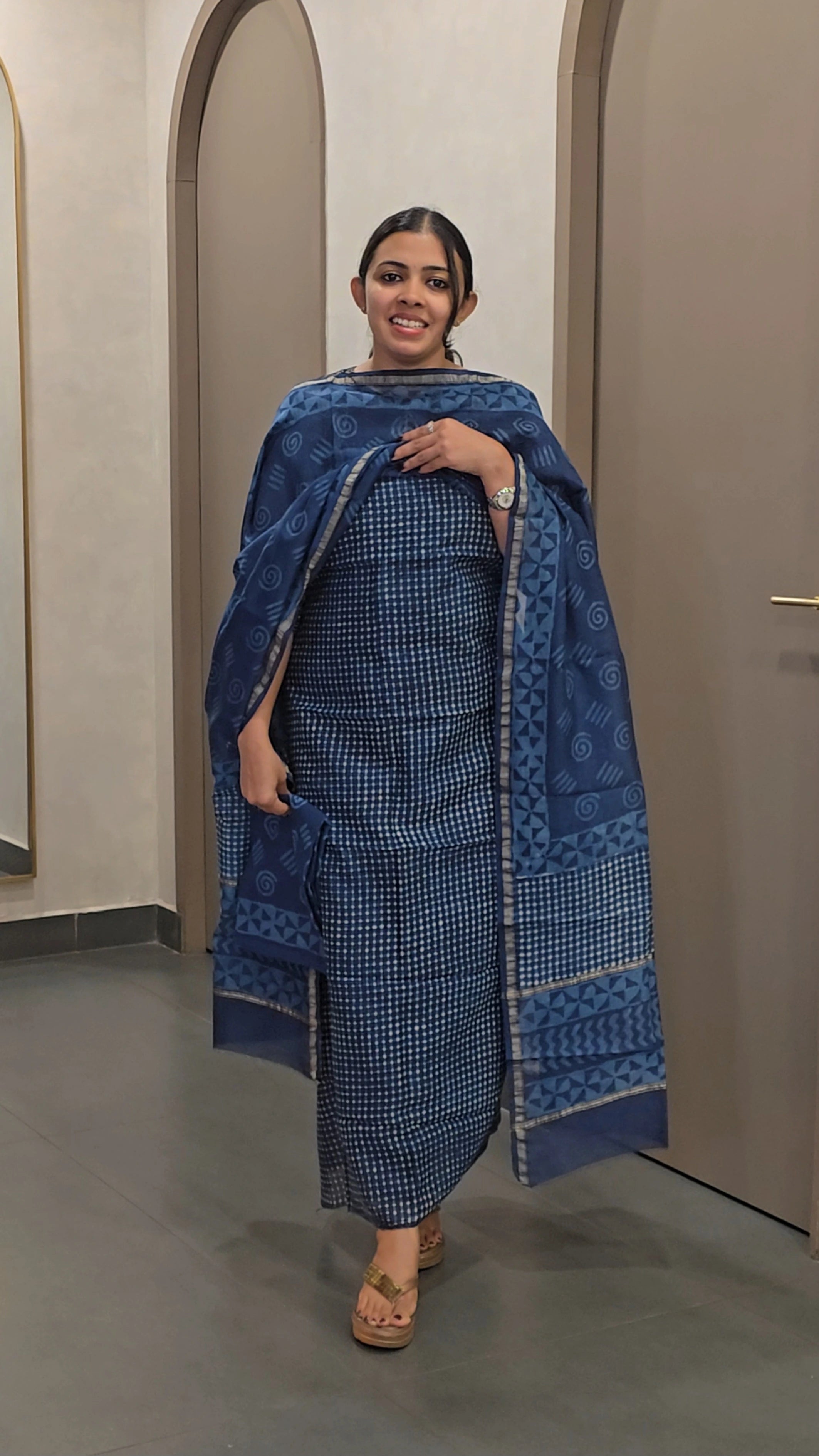 Chanderi Silk Salwarsuit - SC 10062