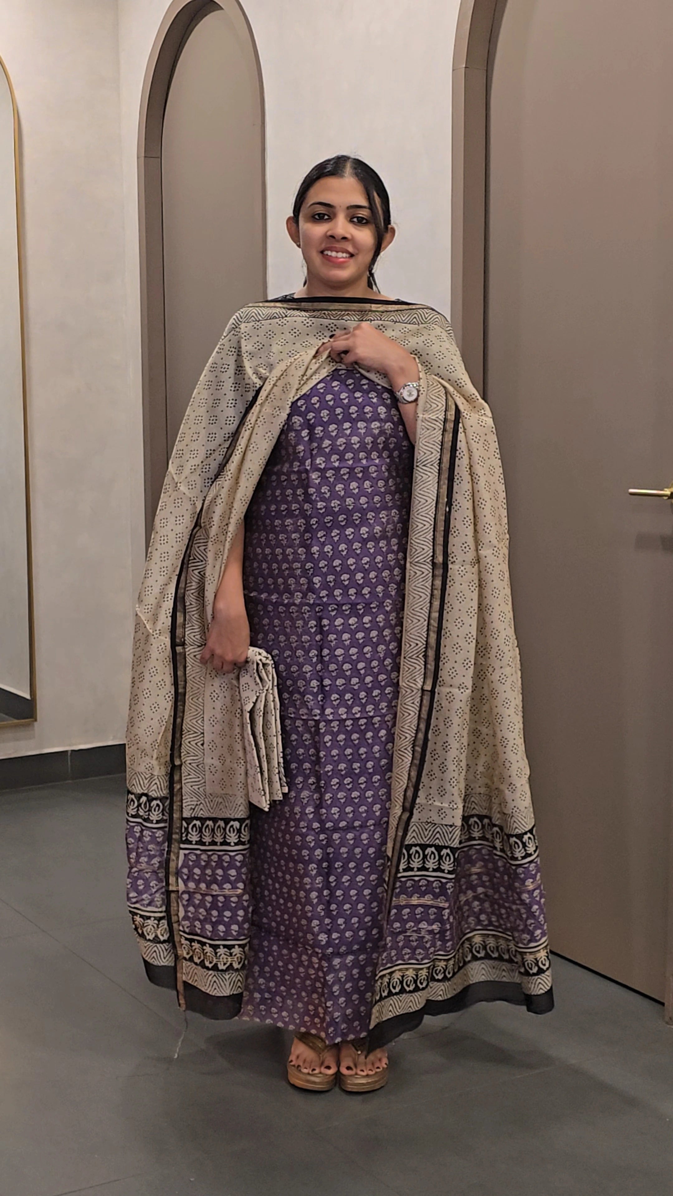Chanderi Silk Salwarsuit - SC 10062