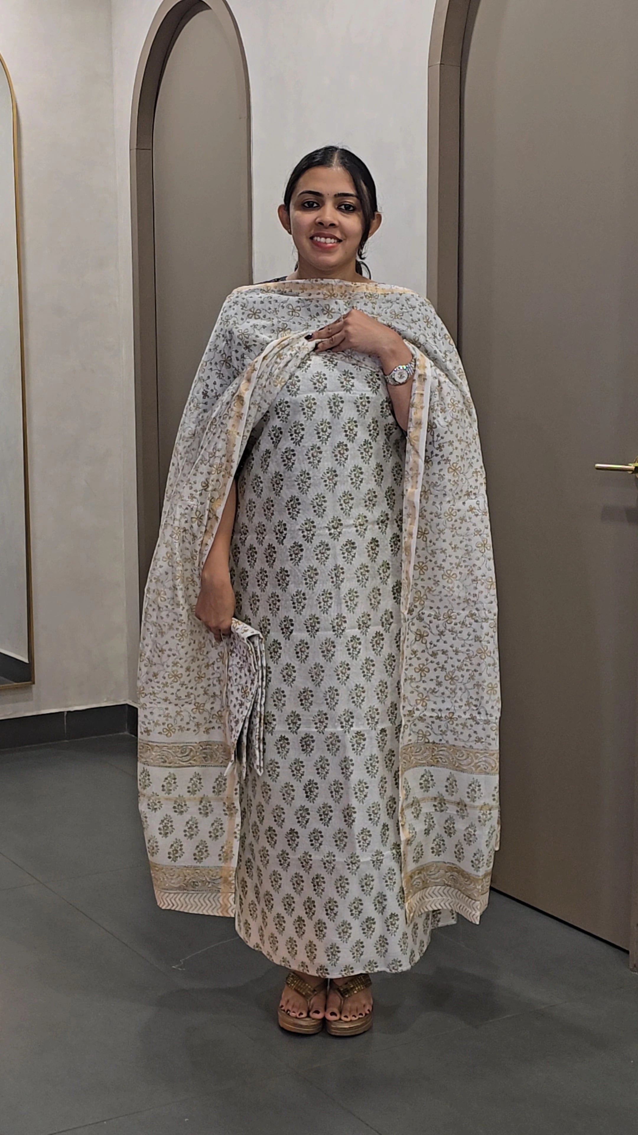 Chanderi Silk Salwarsuit - SC 10062
