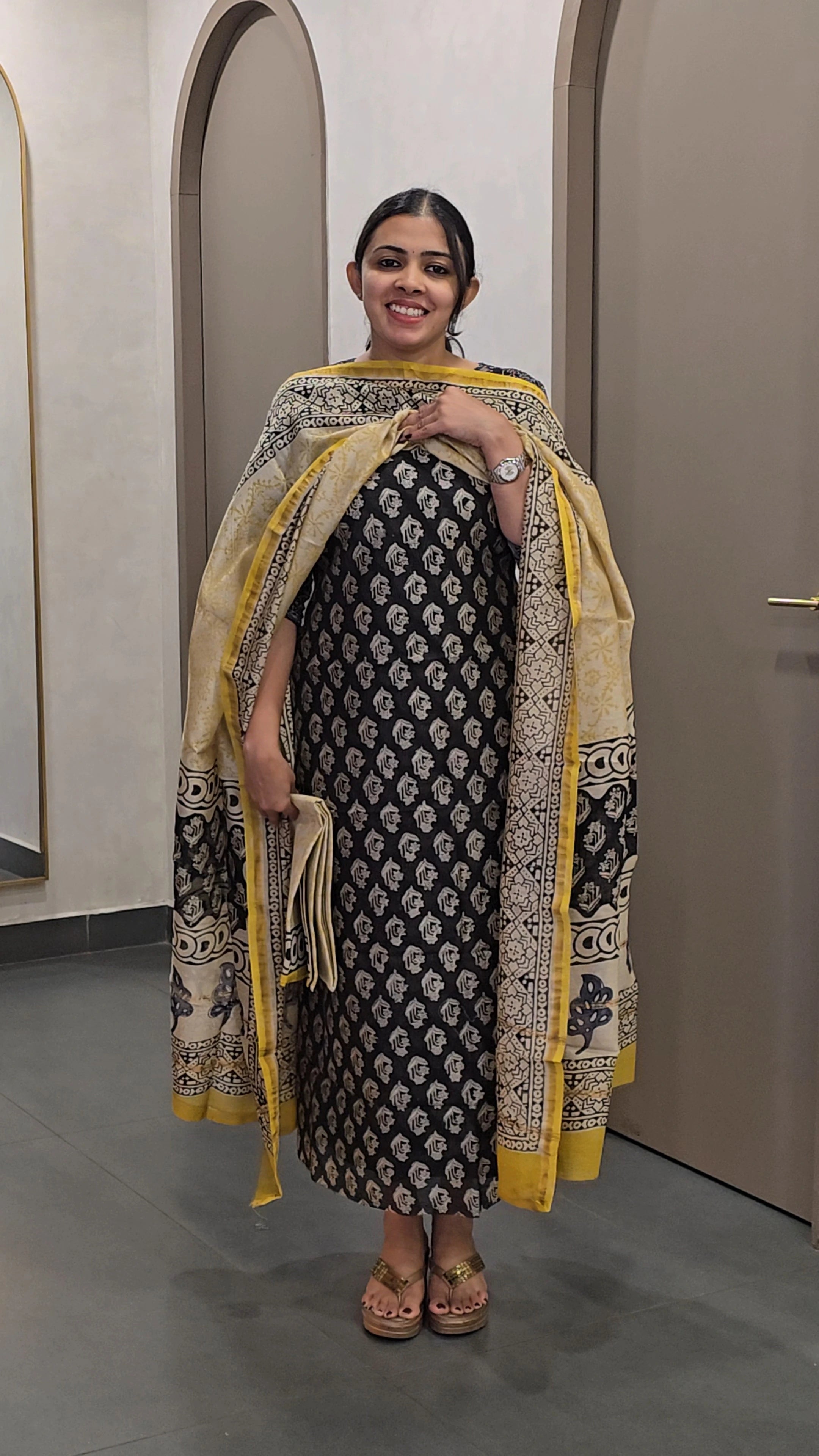 Chanderi Silk Salwarsuit - SC 10062
