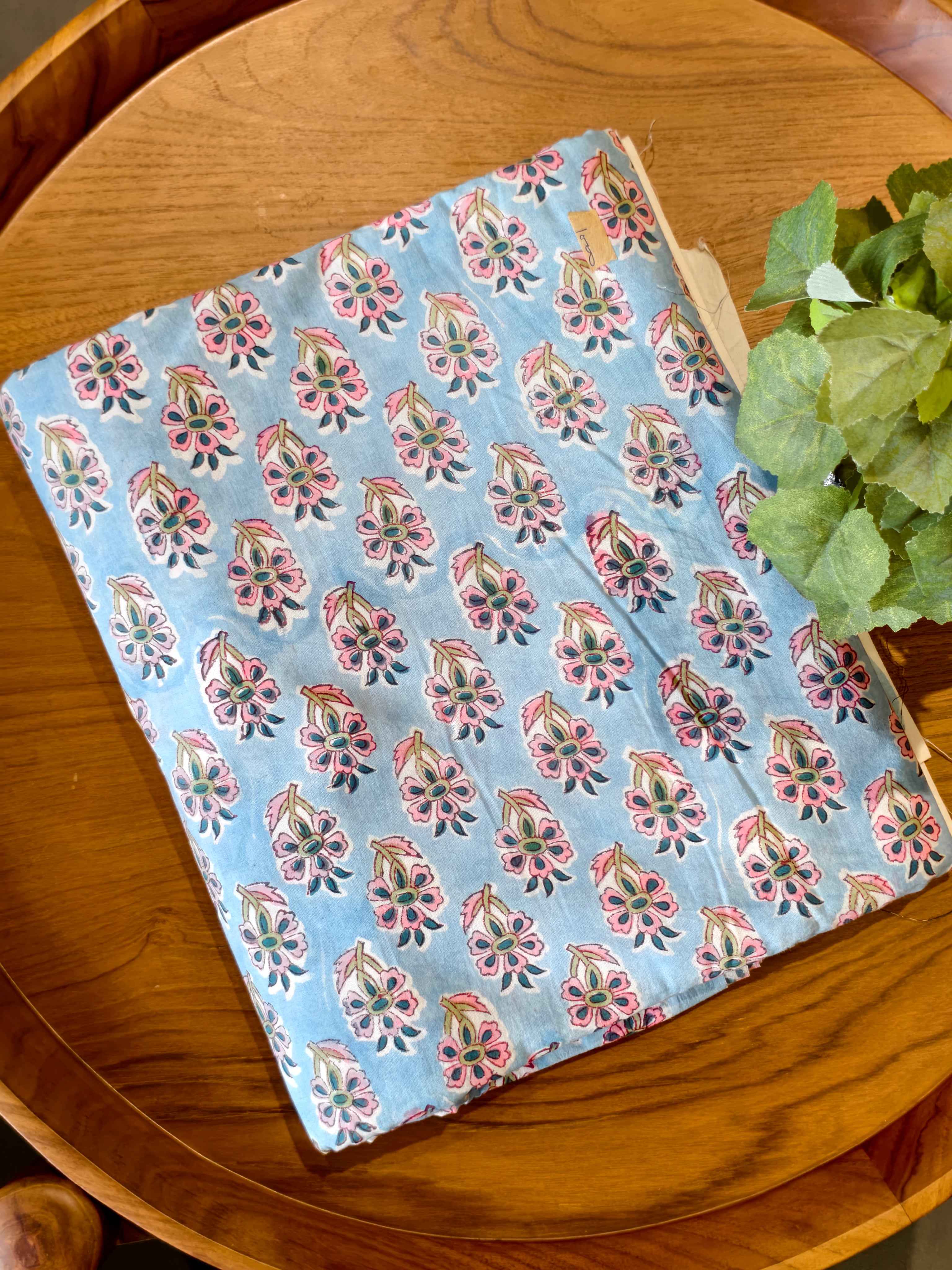 Pure Cotton Block Printed Running Fabric - SC 5109