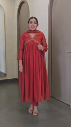 Ready to wear Mulchanderi Salwarset - PB 10129