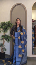 Pure Tussarsilk Saree - SC 10849