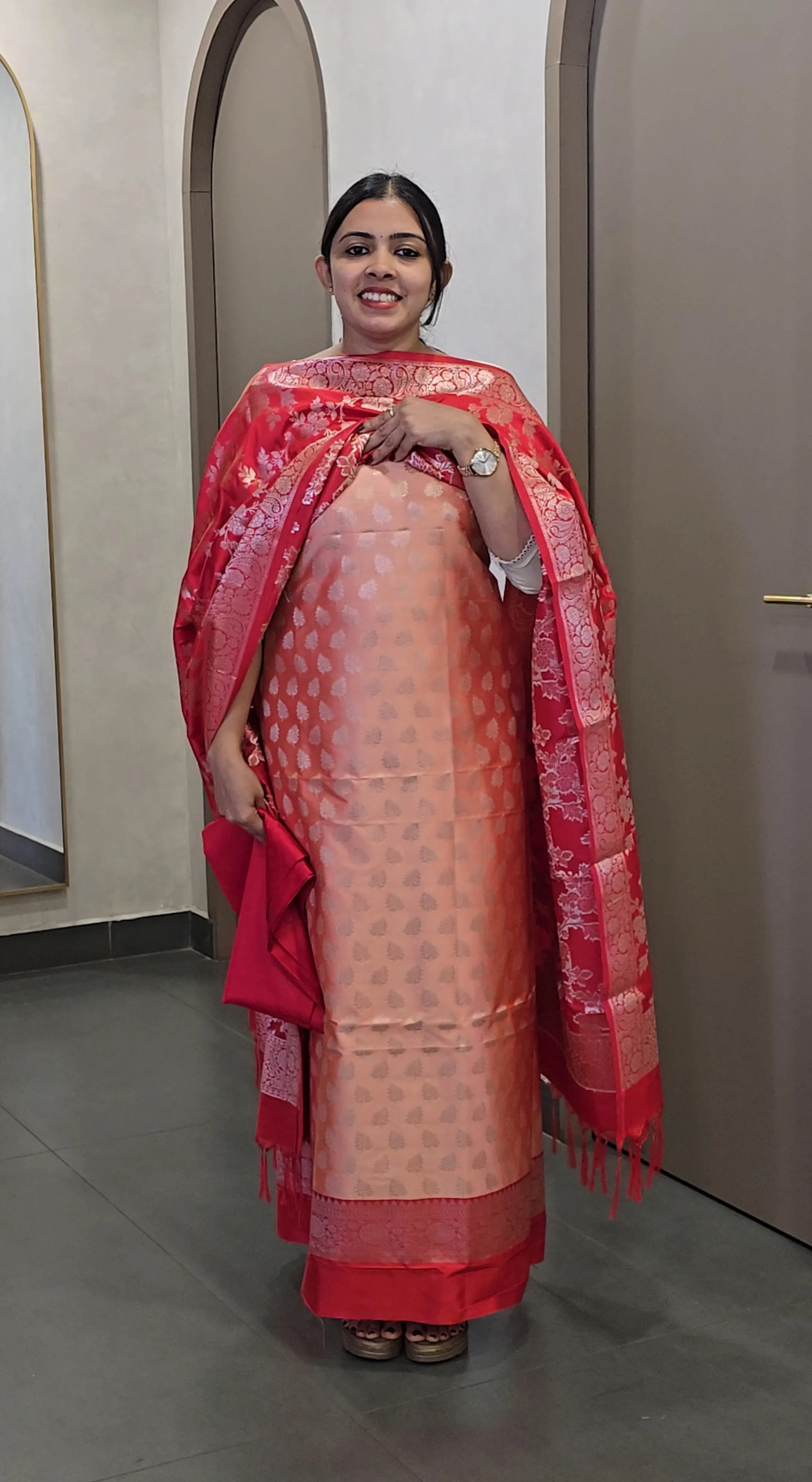 Soft Silk Banarasi Salwarsuit - SC 10254