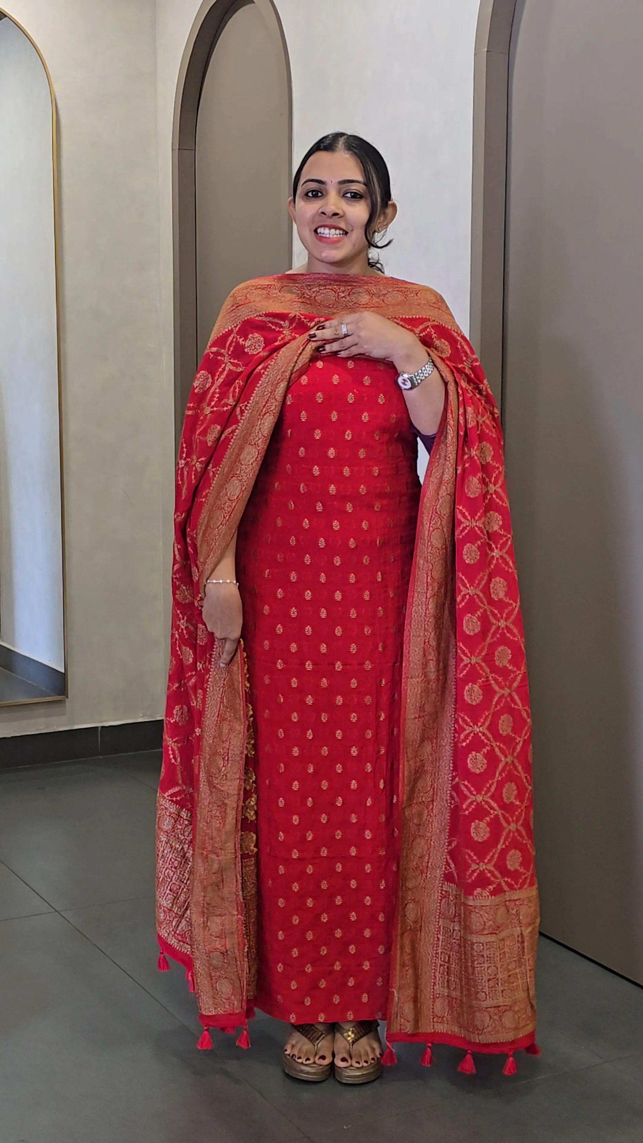 Premium Chiffon Banarasi Salwarsuit - SC 10642
