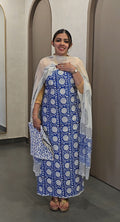 Cotton Salwarsuit with Chiffon Dupatta- 10140