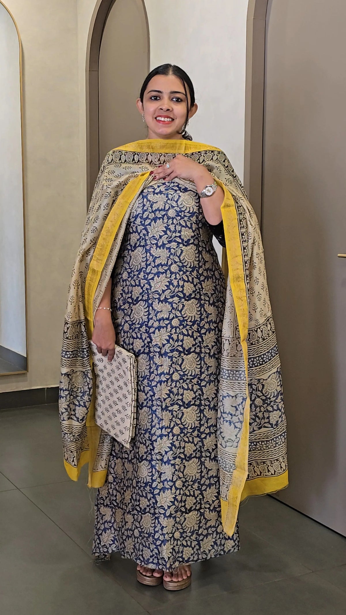 Maheshwari Silk Salwarsuit - SC 10728