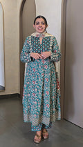 Cotton Salwar Set with Block Print - SC 10436