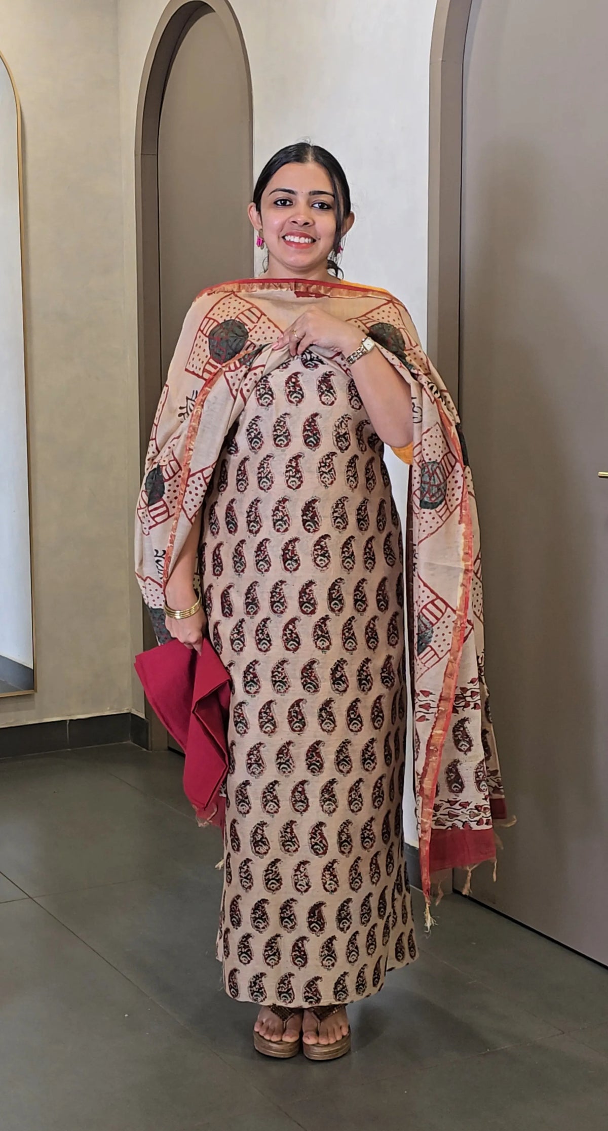 Chanderi Silk Salwarsuit - SC 10619