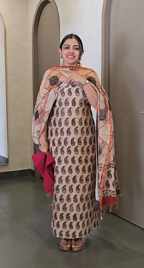 Chanderi Silk Salwarsuit - SC 10619