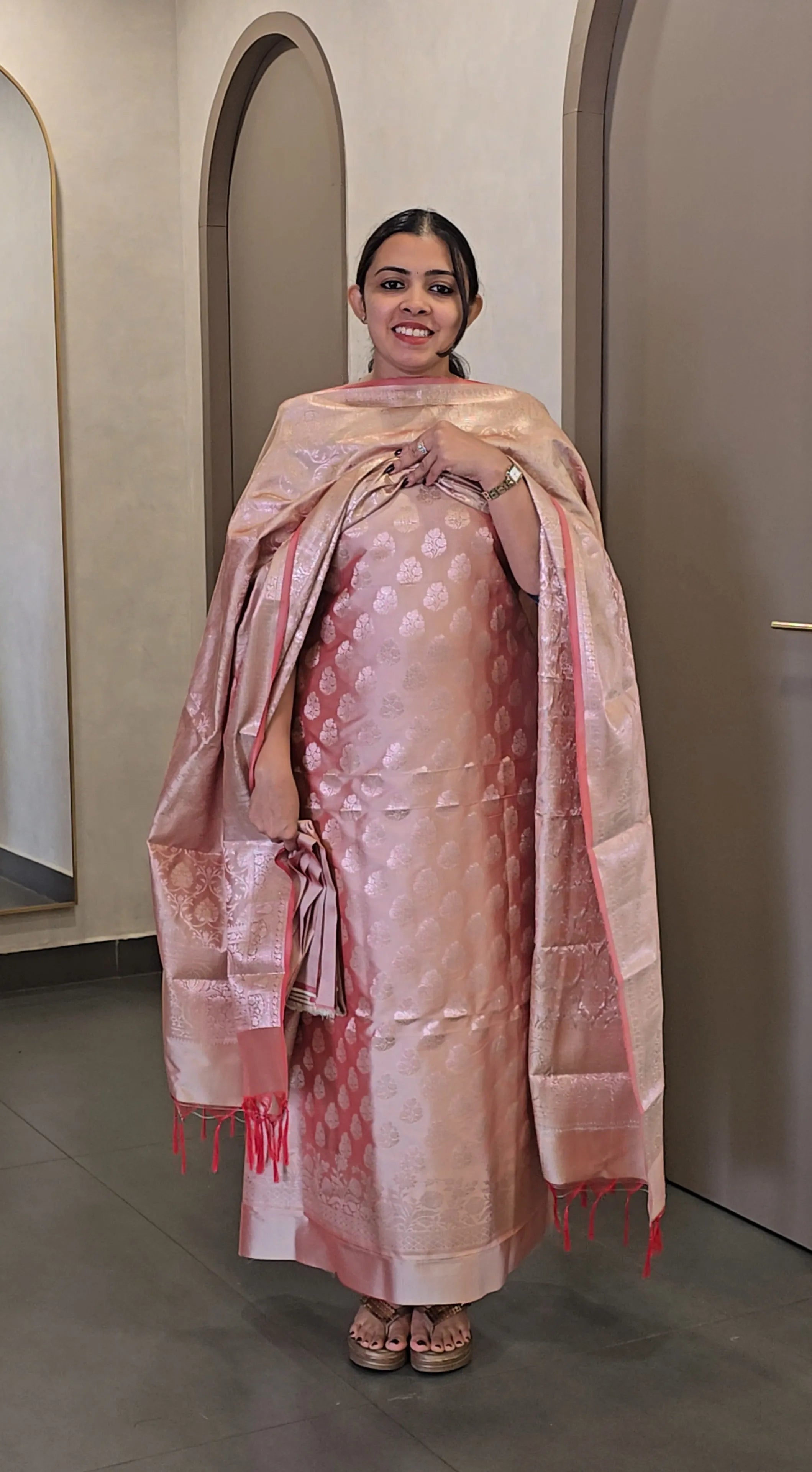 Soft Silk Banarasi Salwarsuit - SC 10254