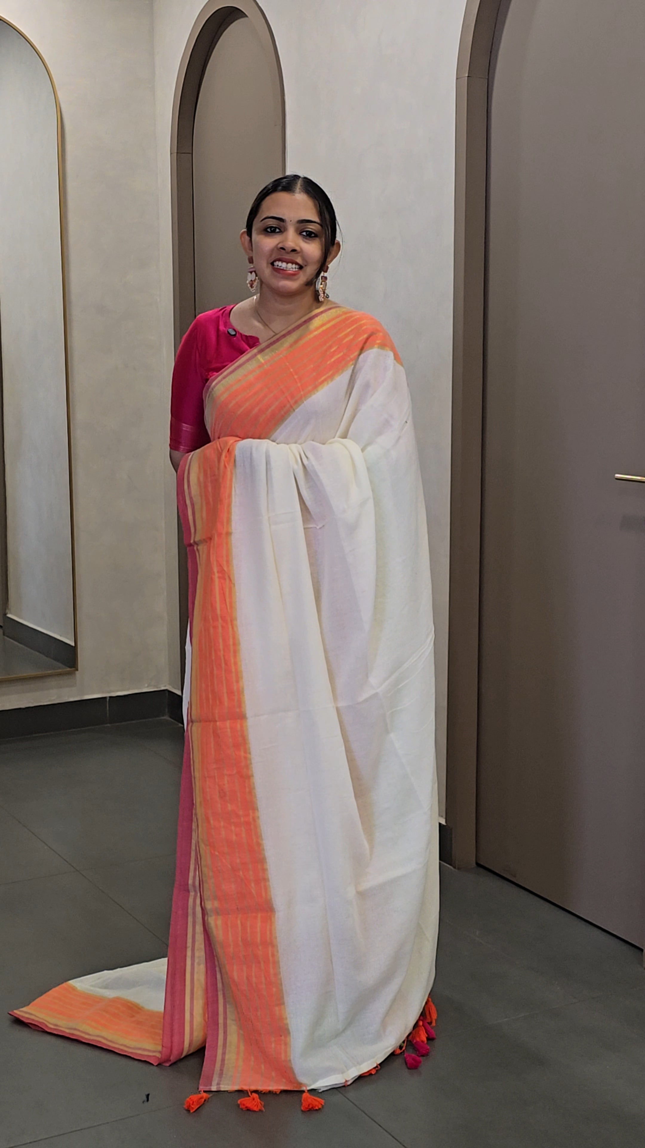Mul-Cotton Onam Saree