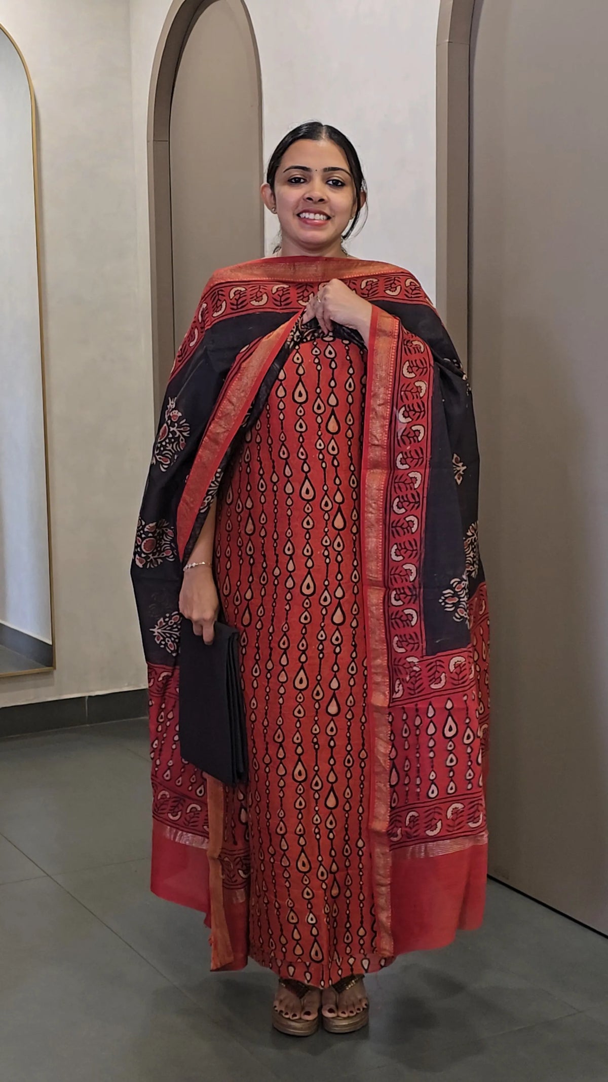 Maheshwari Silk Salwarsuit - SC 10723