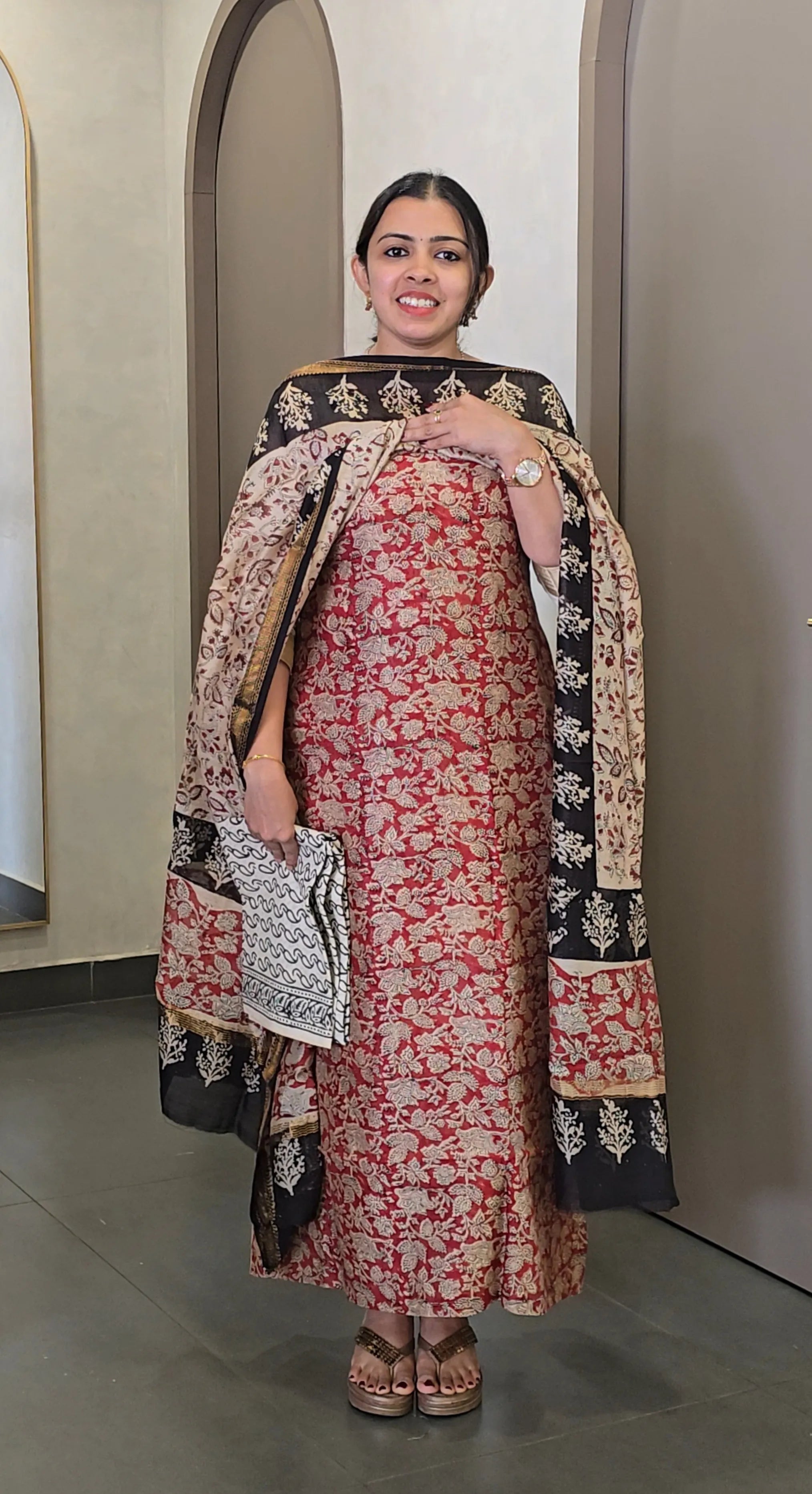 Maheshwari Silk Salwarsuit - SC 10339