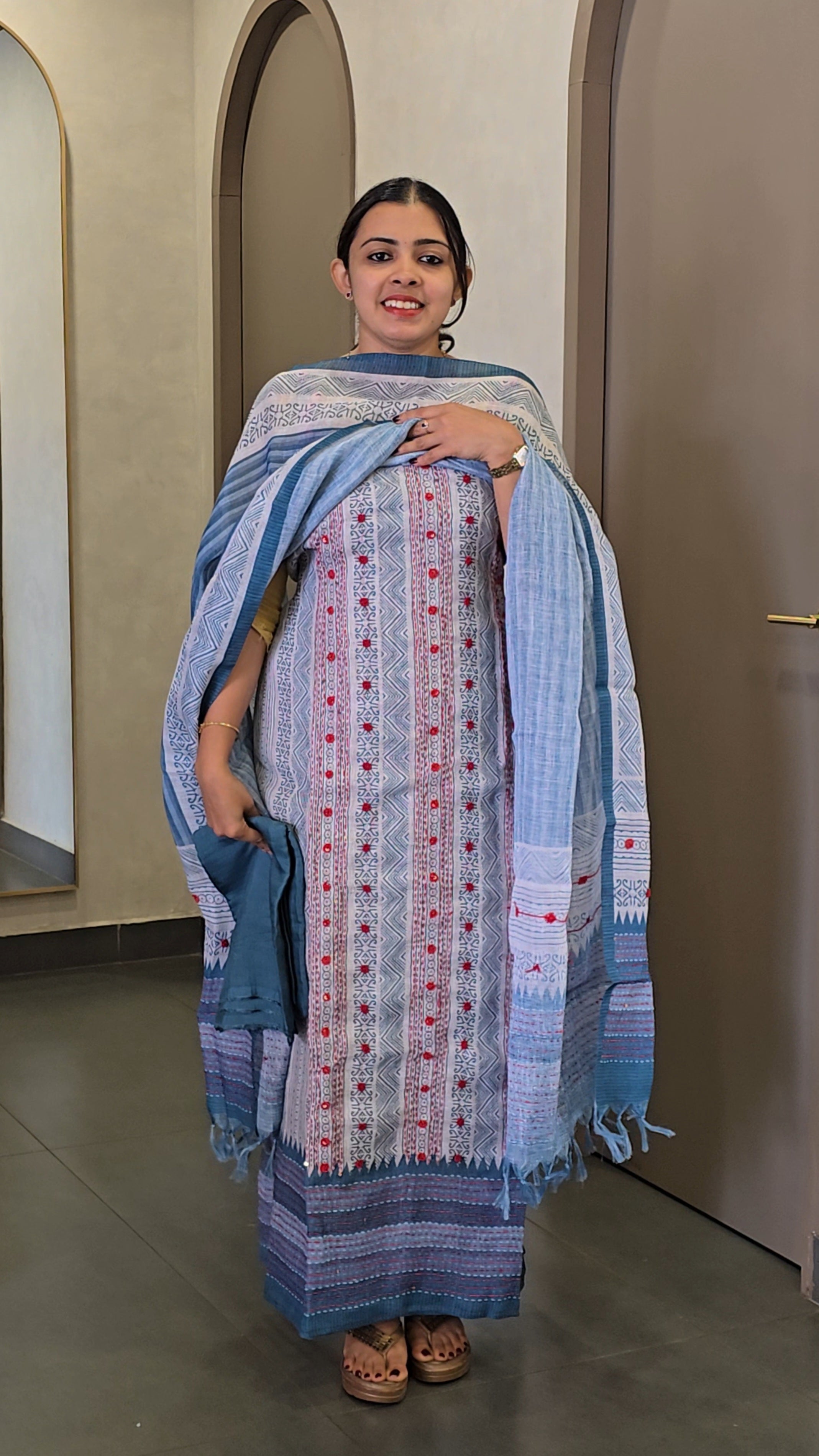 Pure Linen Salwarsuit - SC 10241
