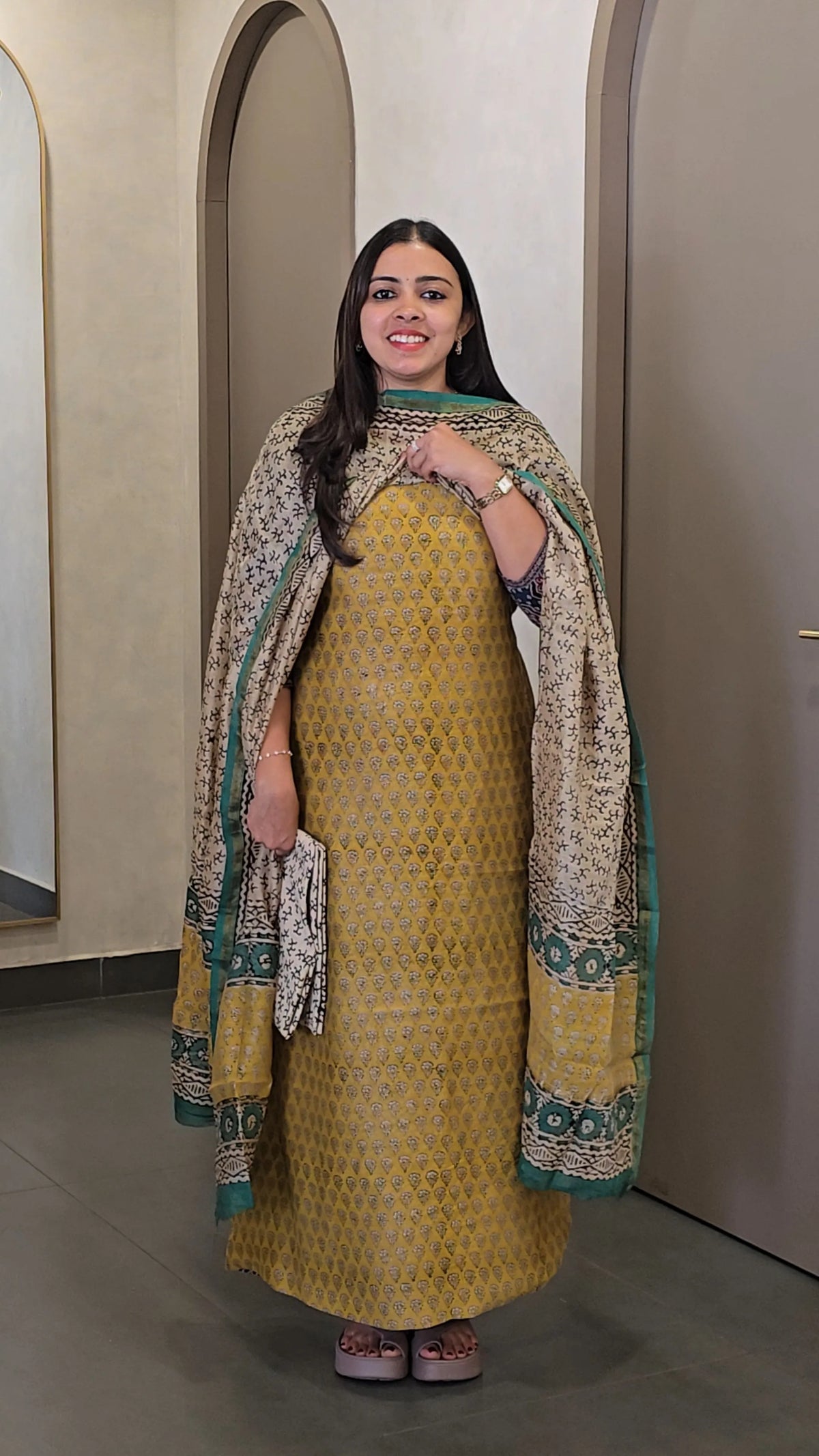 Chanderi Silk Salwarsuit - SC 10814