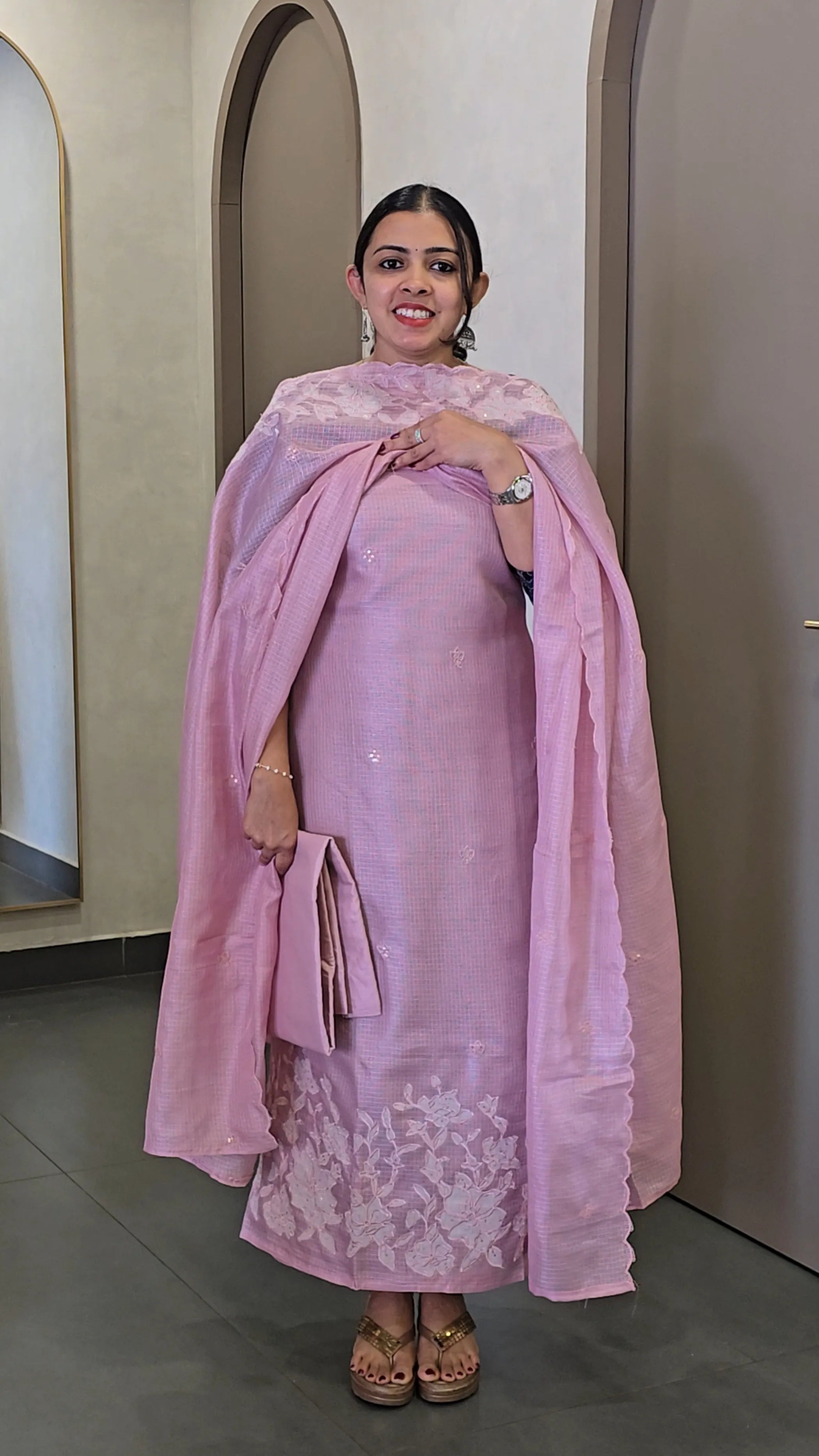 Kota Salwarsuit with Applique work - SC 10709