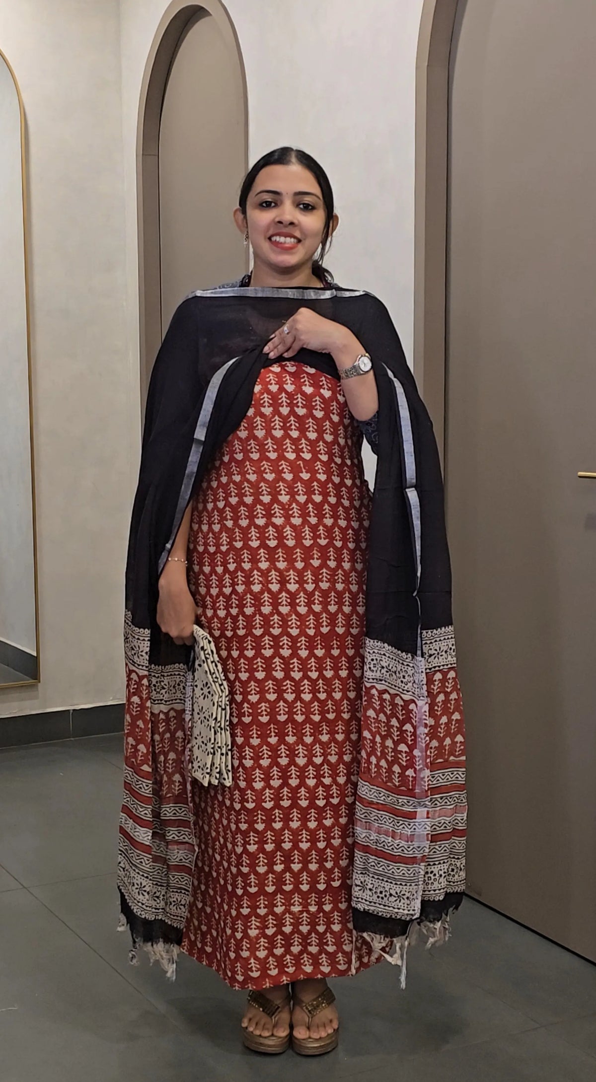 Semi-Linen Salwarsuit - SC 10727