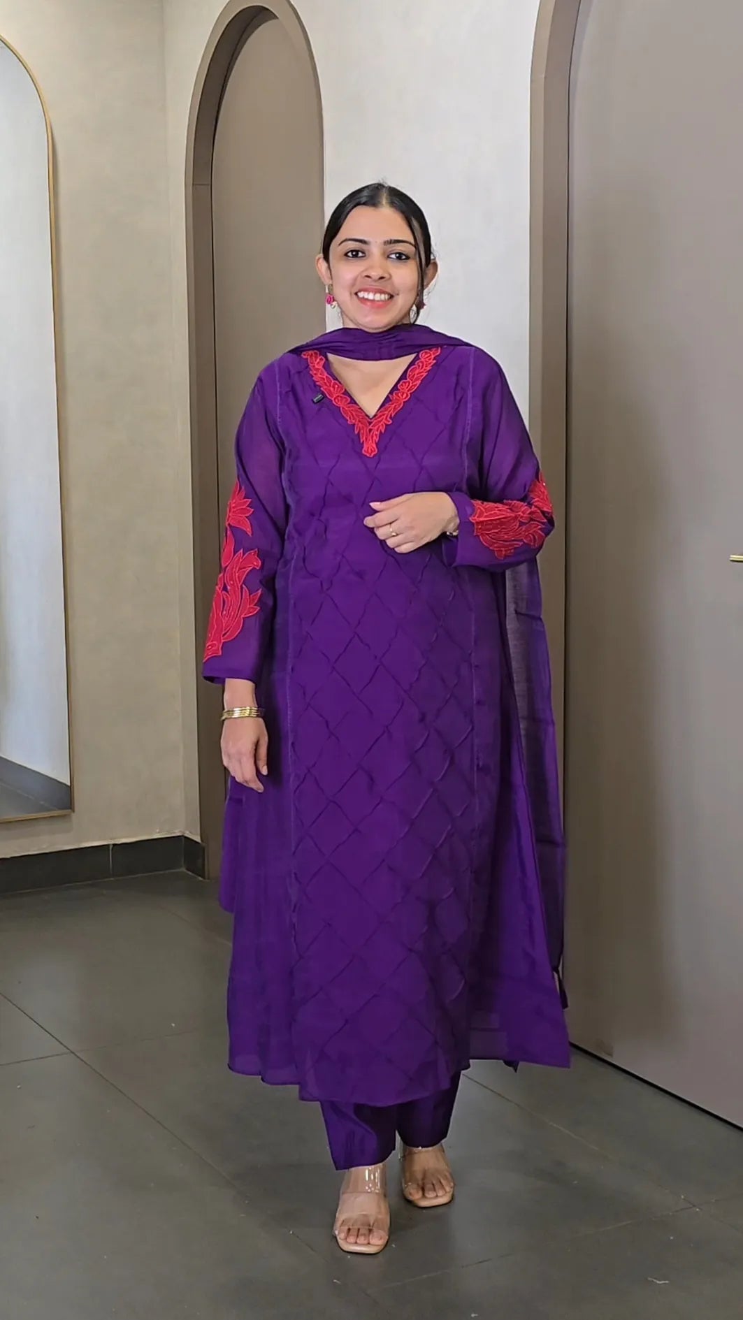 MulChanderi Salwarset - SC 10734