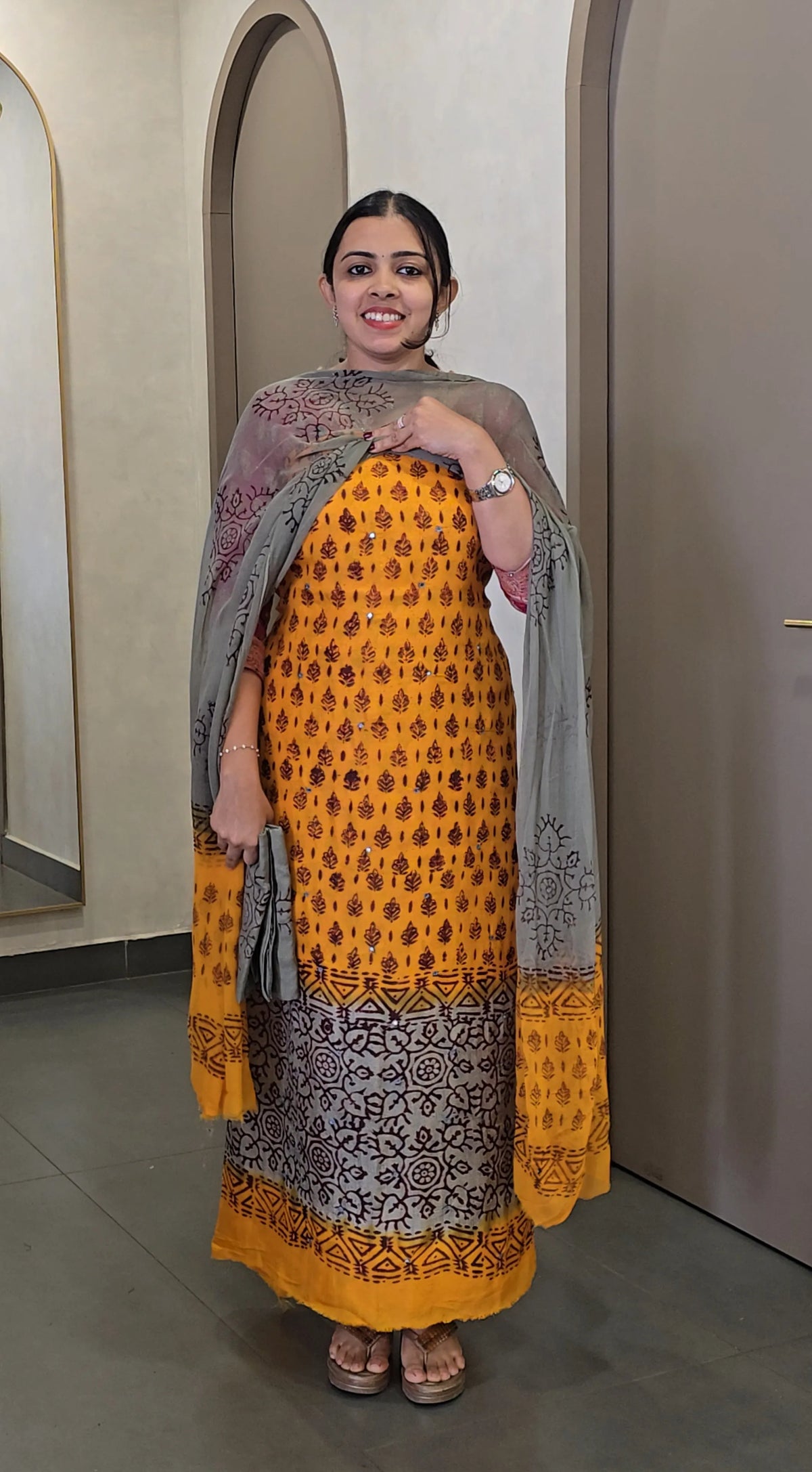 Crepe Georgette Salwar Suit - SC 10797