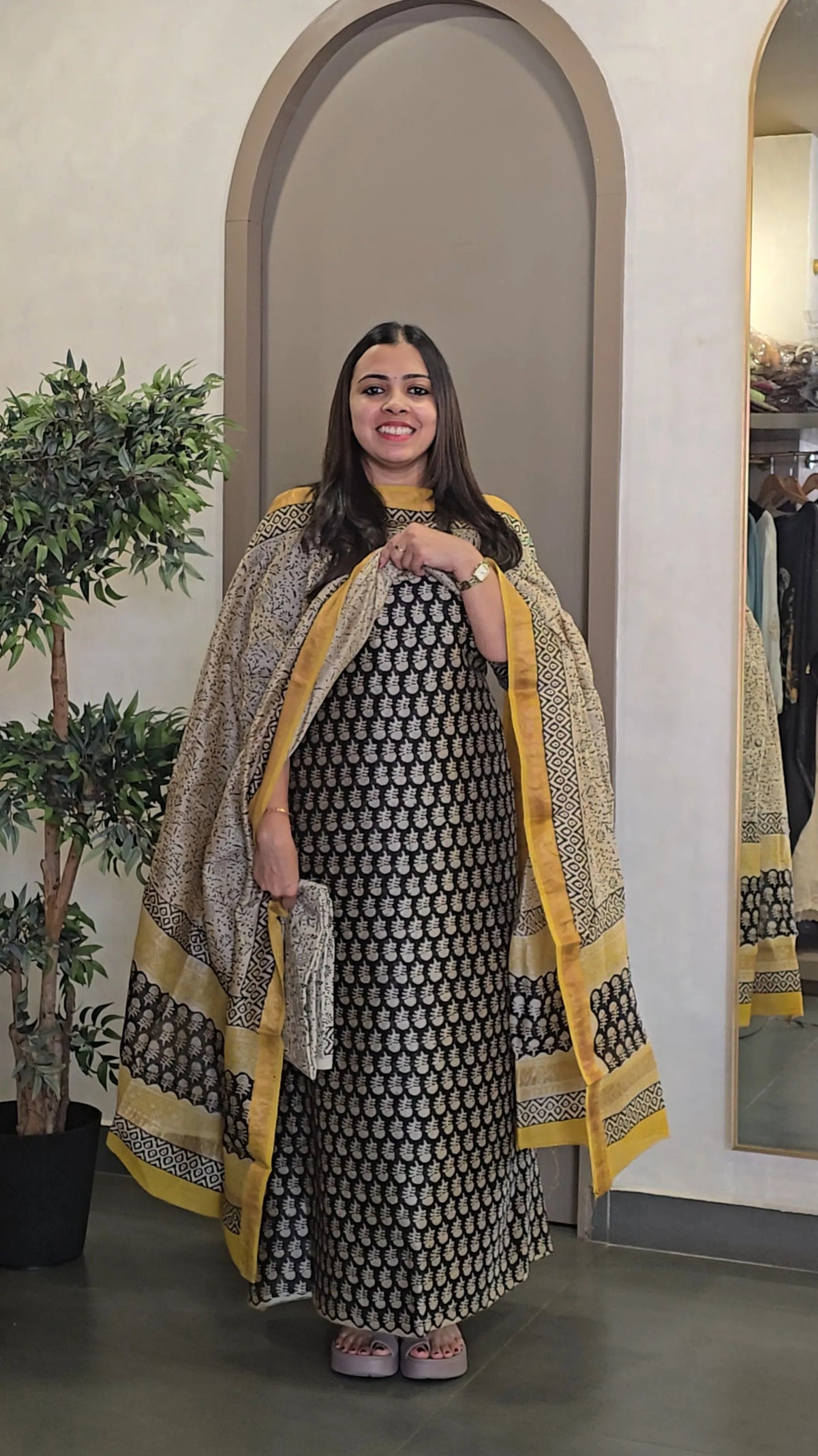 Maheshwari Silk Salwarsuit - SC 10897