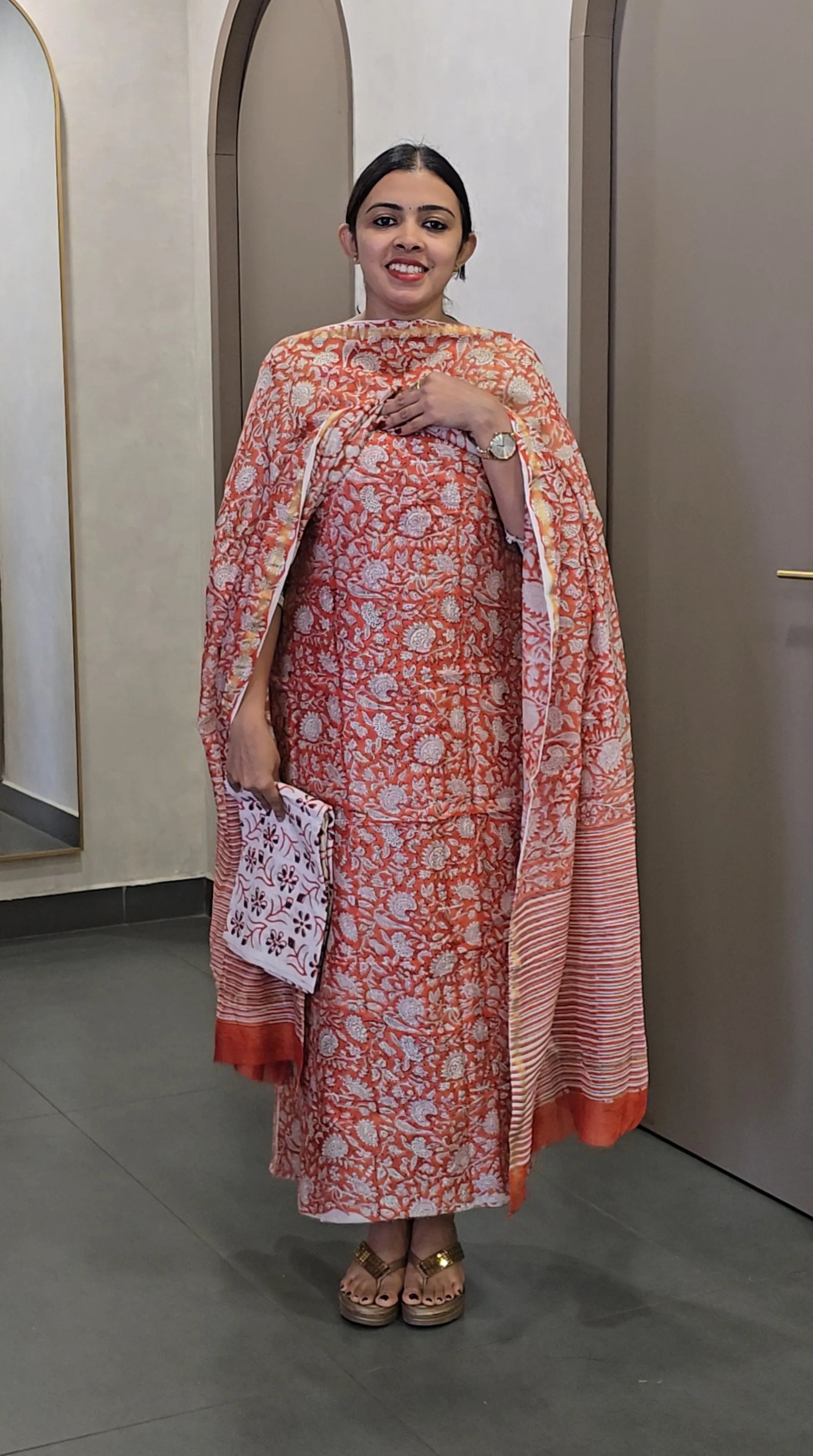 Chanderi Silk Salwarsuit - SC 10338