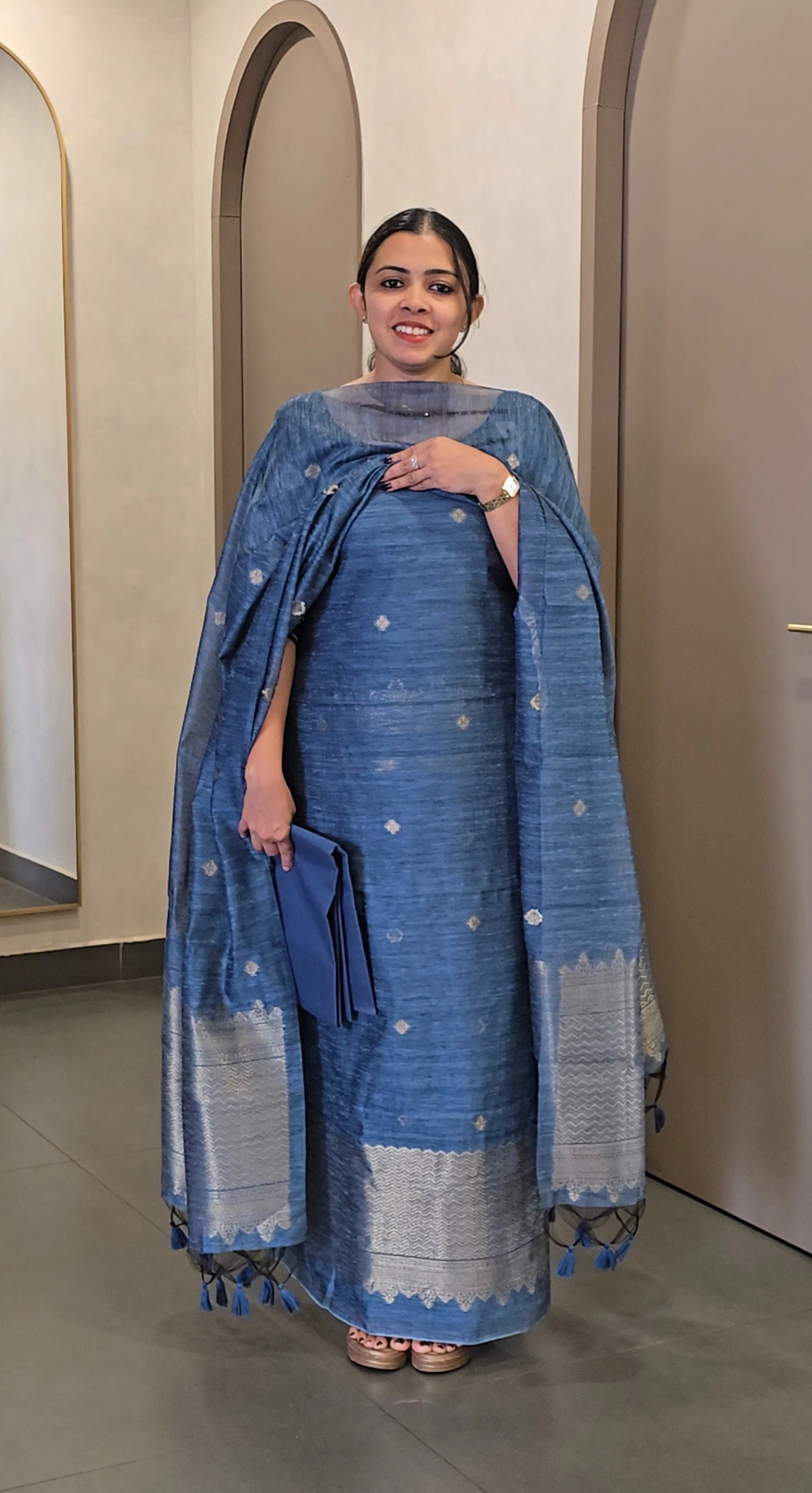 Banarasi Chanderi Salwarsuit - SC 10416