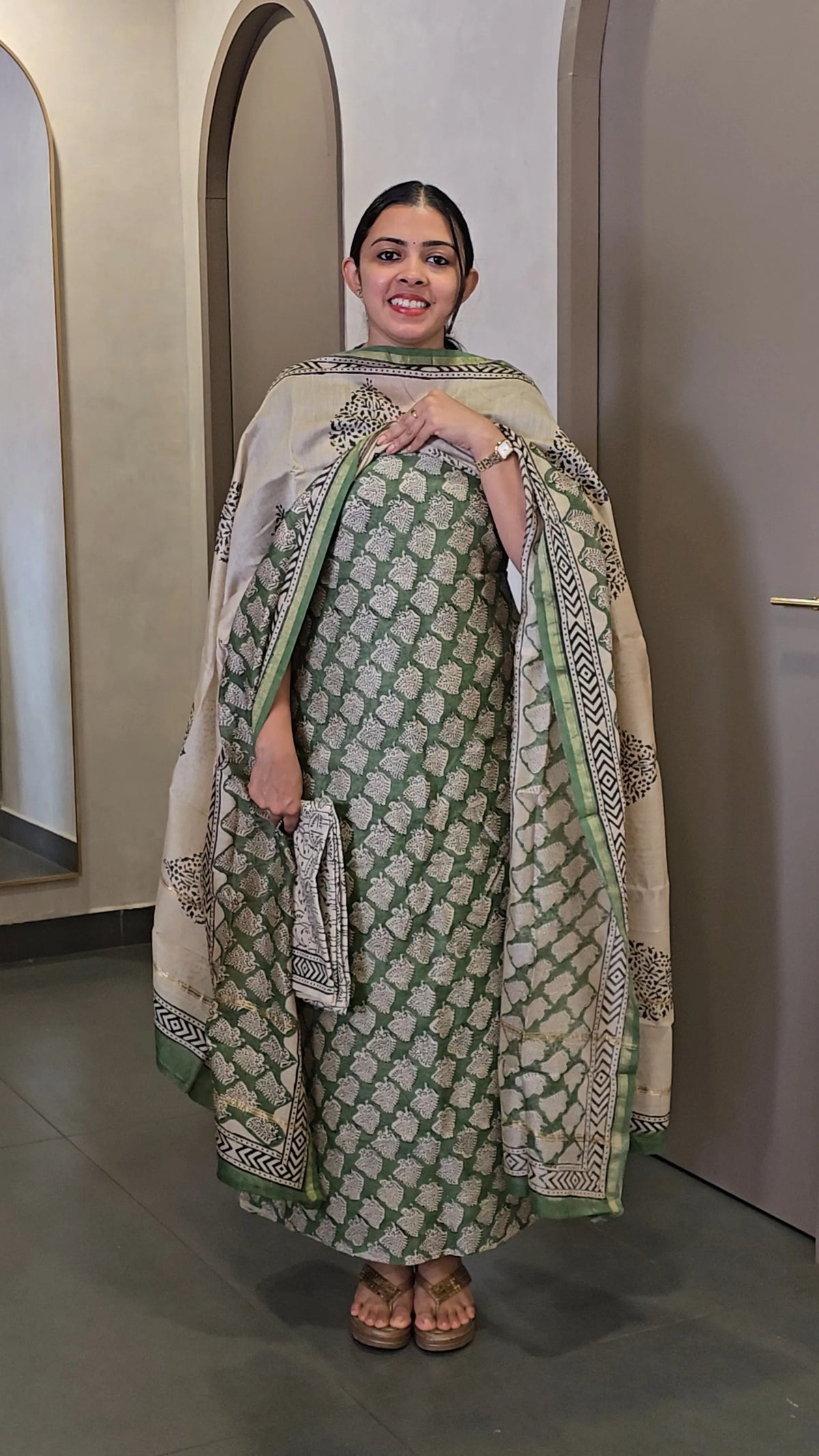 ChanderiSilk Salwarsuit - SC 10729