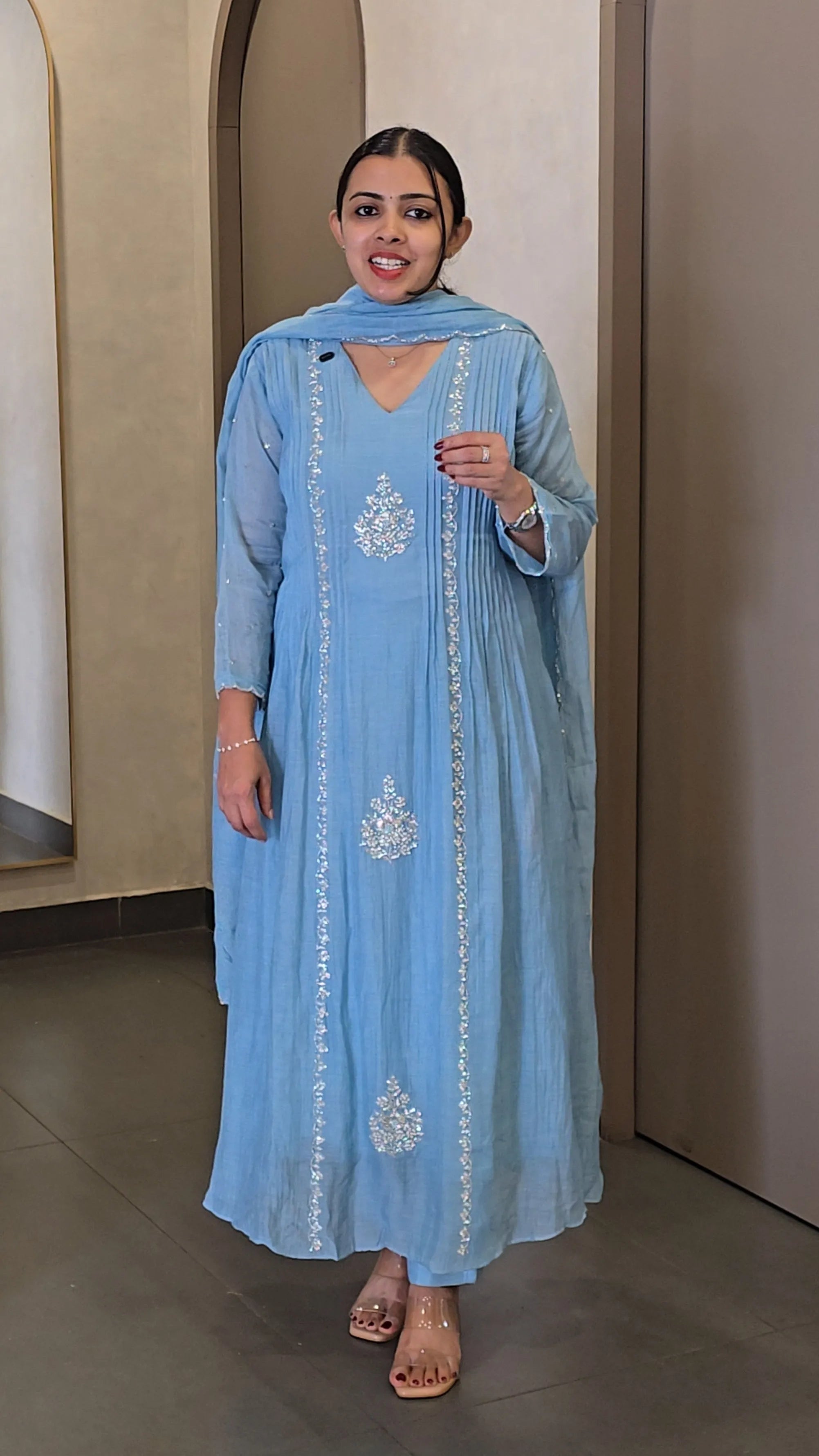 Ready to wear Premium MulChanderi Salwarset - SC 10584