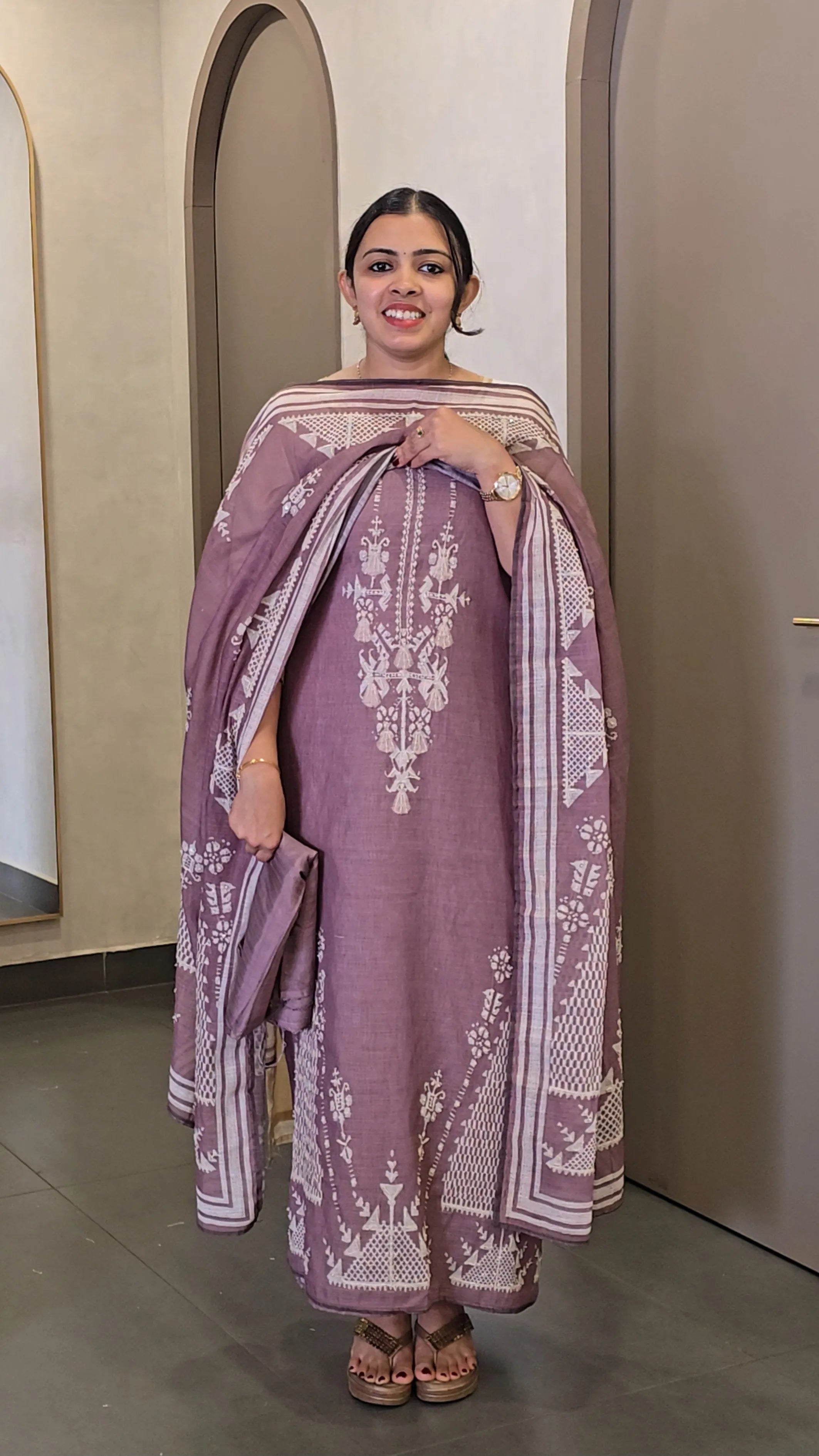Handpicked Premium Linen & Mul Chanderi - SC 10475