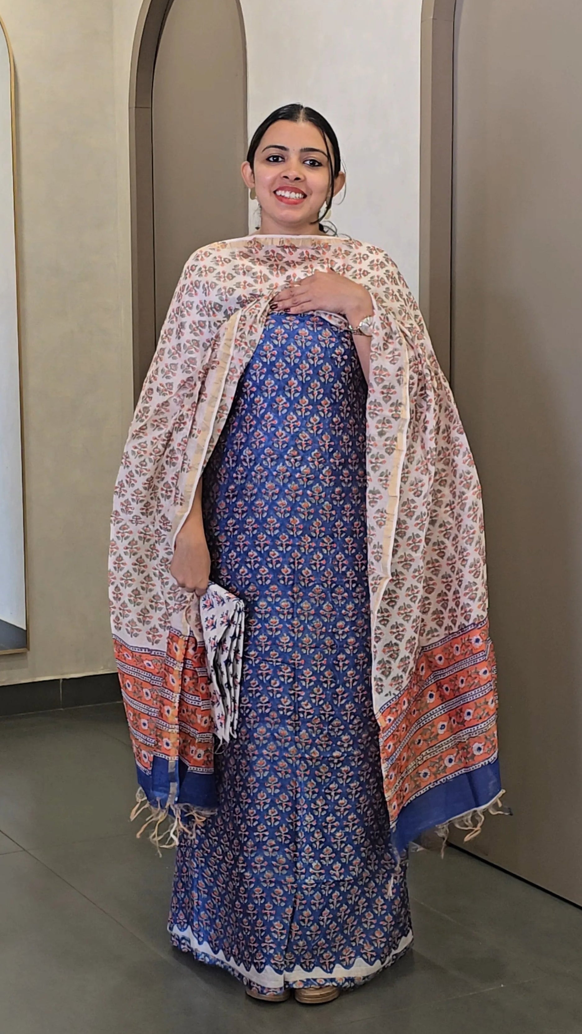 Chanderi Silk Salwarsuit - SC 10338