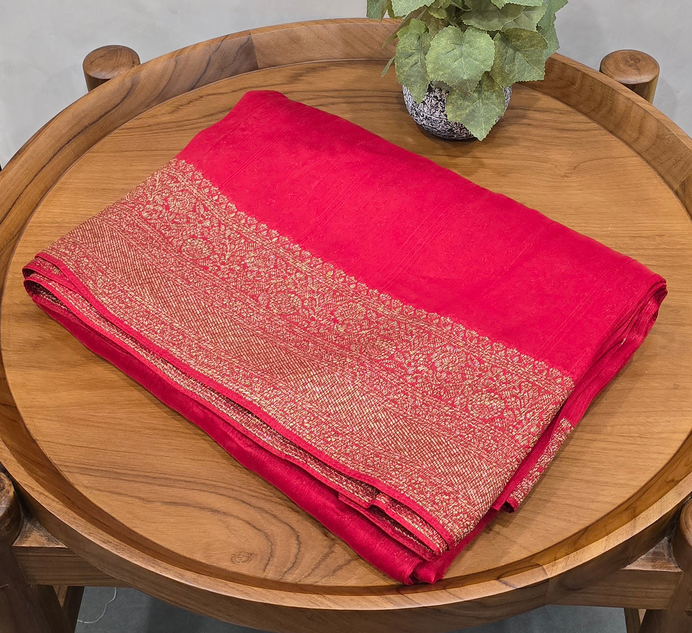 Raw Silk Banarasi Saree - SC 9921
