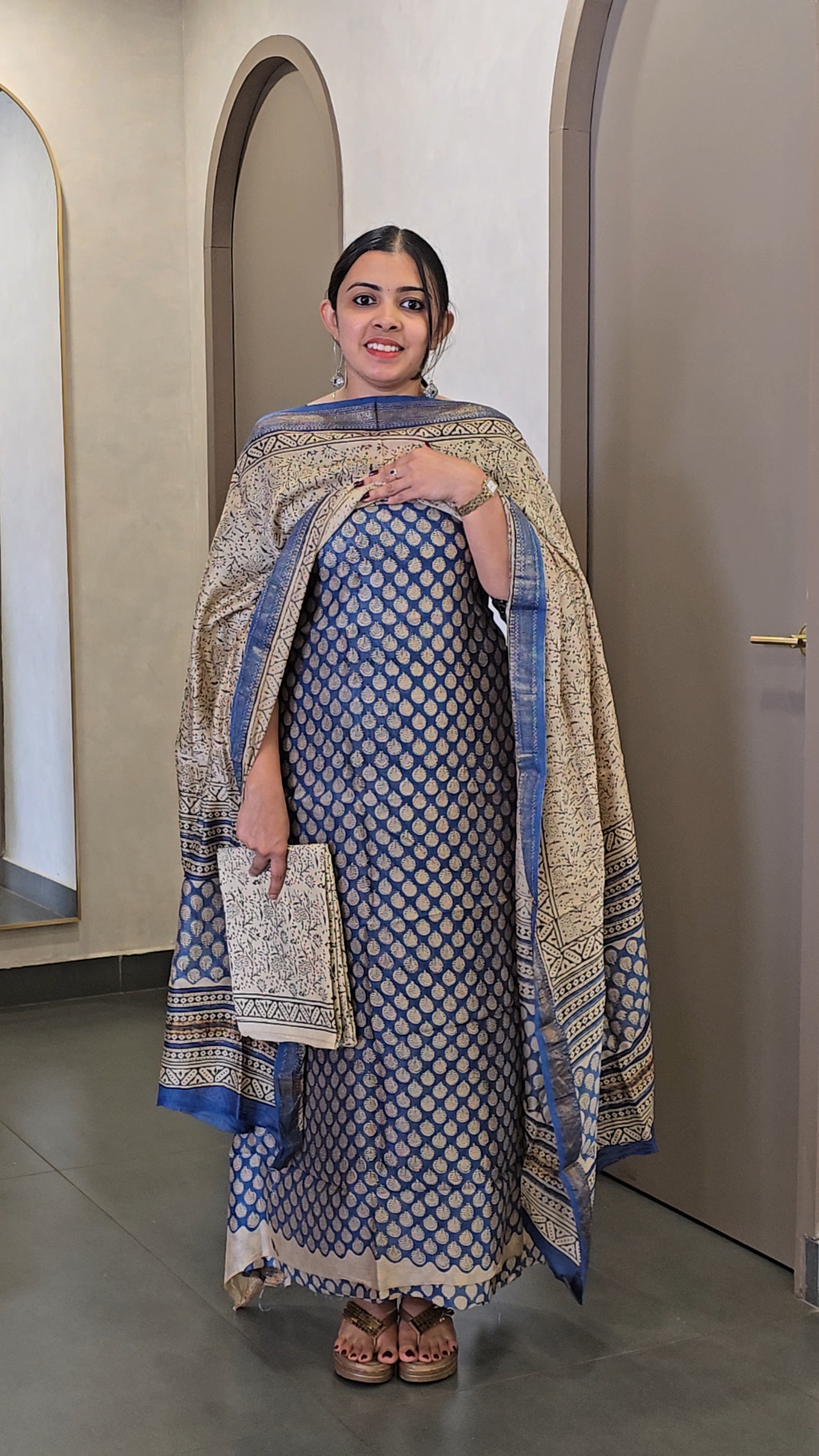 Maheshwari Silk Salwarsuit