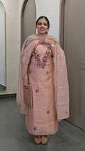 Handpicked Kota & Mul Chanderi Salwar Suit - SC 10475