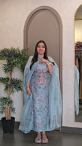 Pure Linen Silk Salwarsuit - SC 10931