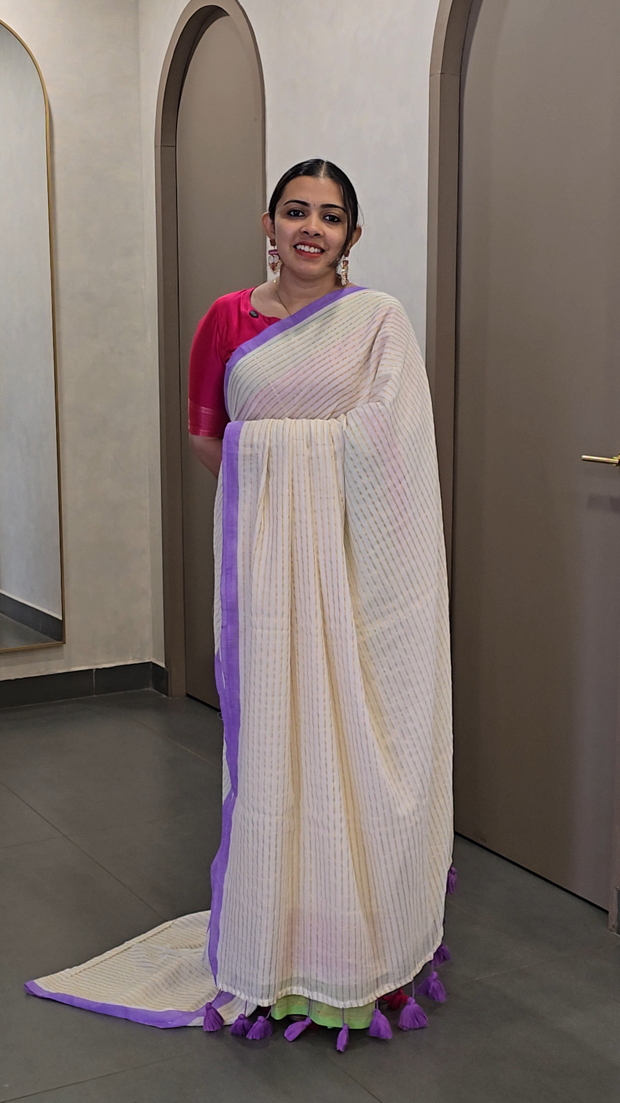 Mul-Cotton Onam Saree
