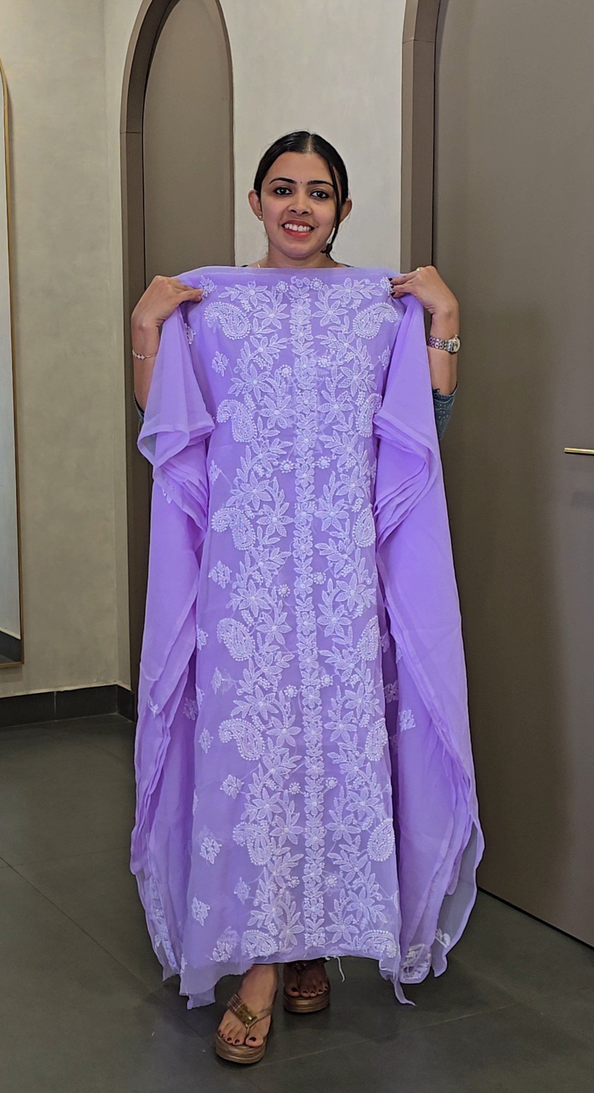 Georgette Chikankari Salwar Suit -SC 10409