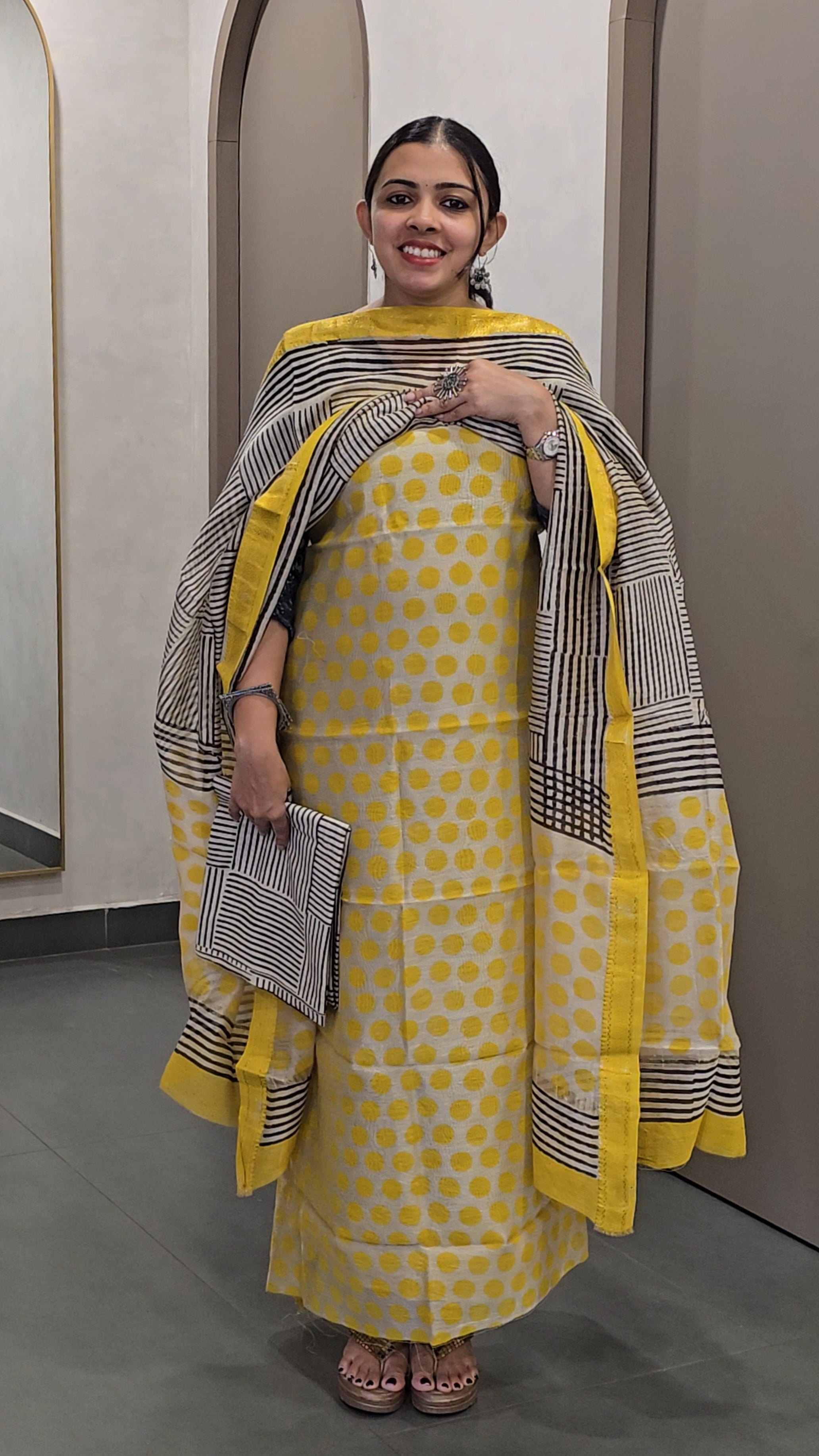 Maheshwari Silk Salwarsuit - 10021