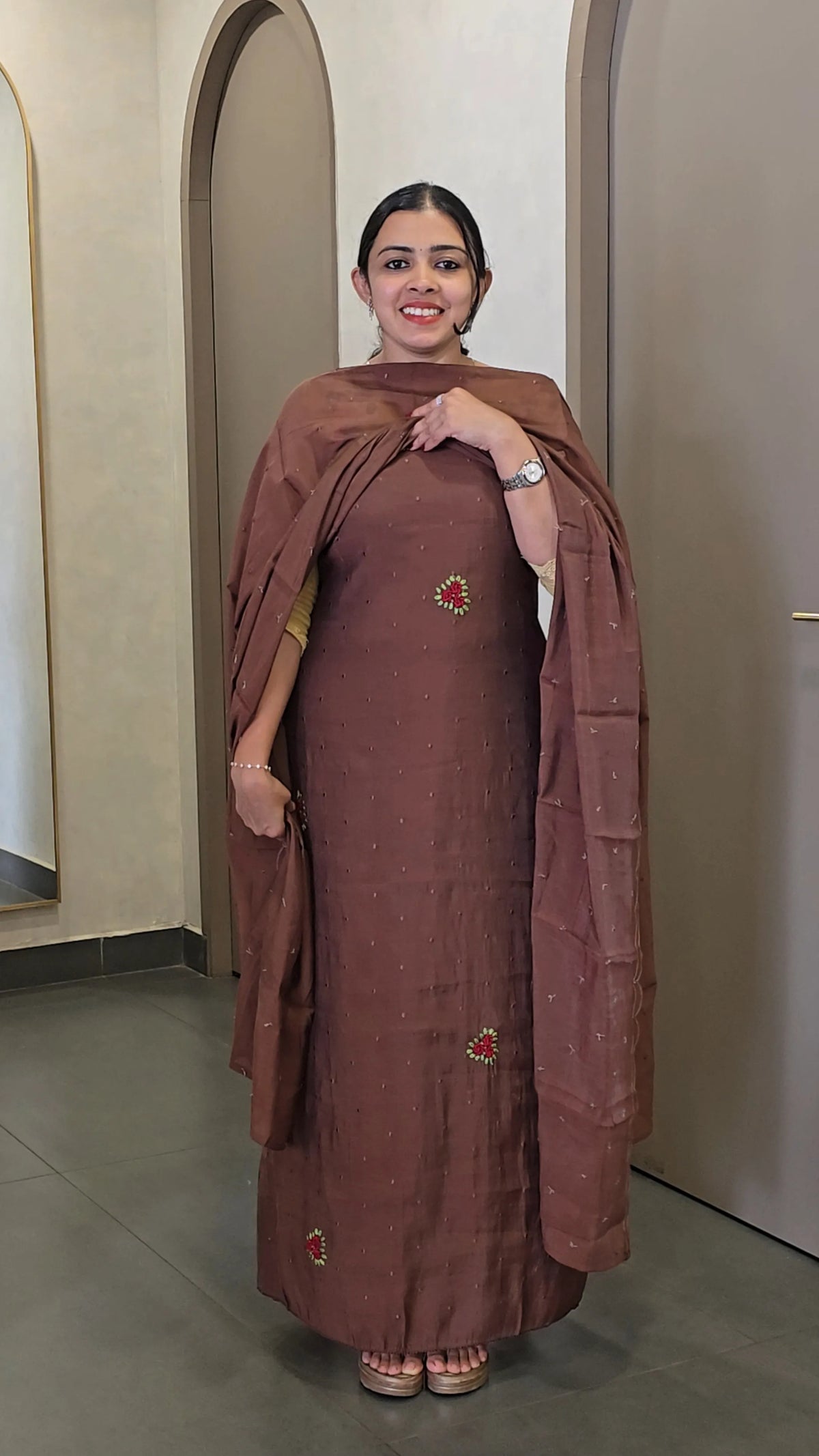 Mul Chanderi Salwarsuit - SC 10697