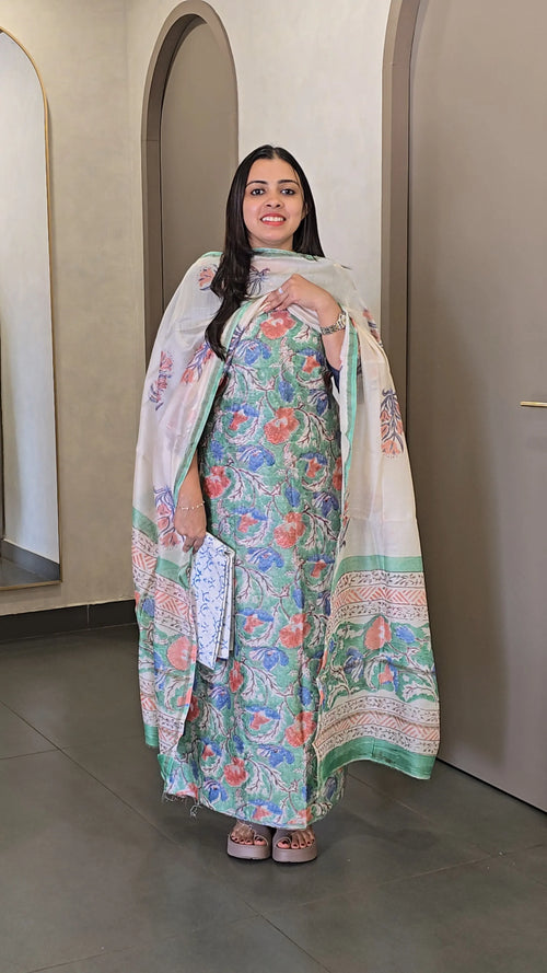 Chanderi Silk Salwarsuit - SC 10814