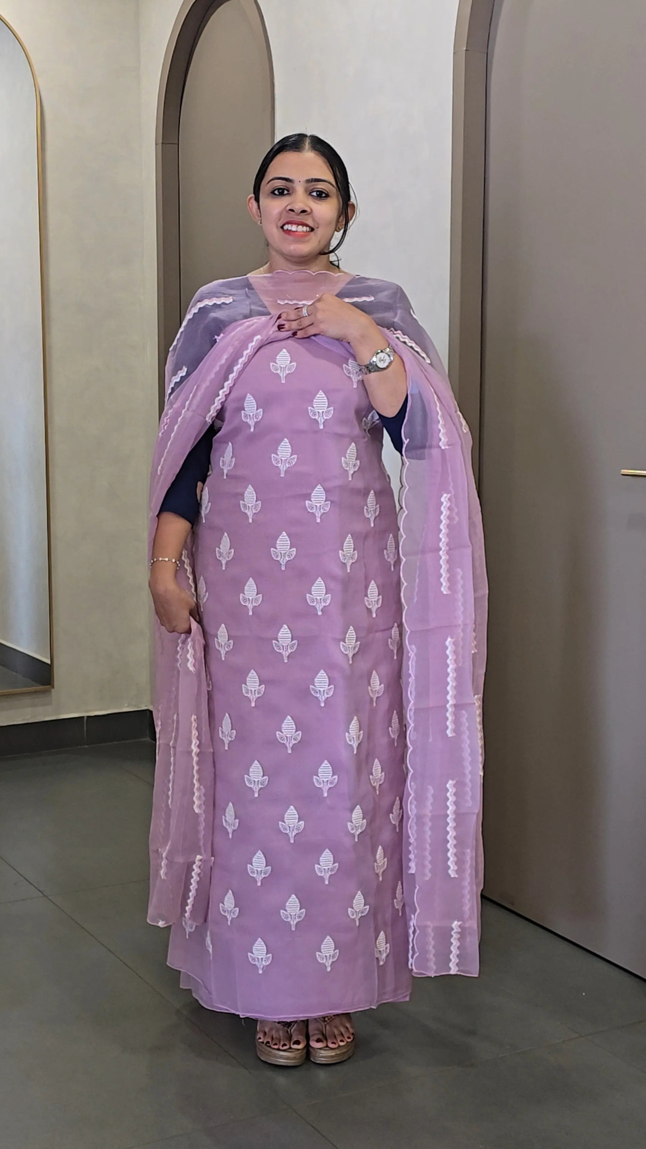 Crepe Silk Salwarsuit - SC 9810