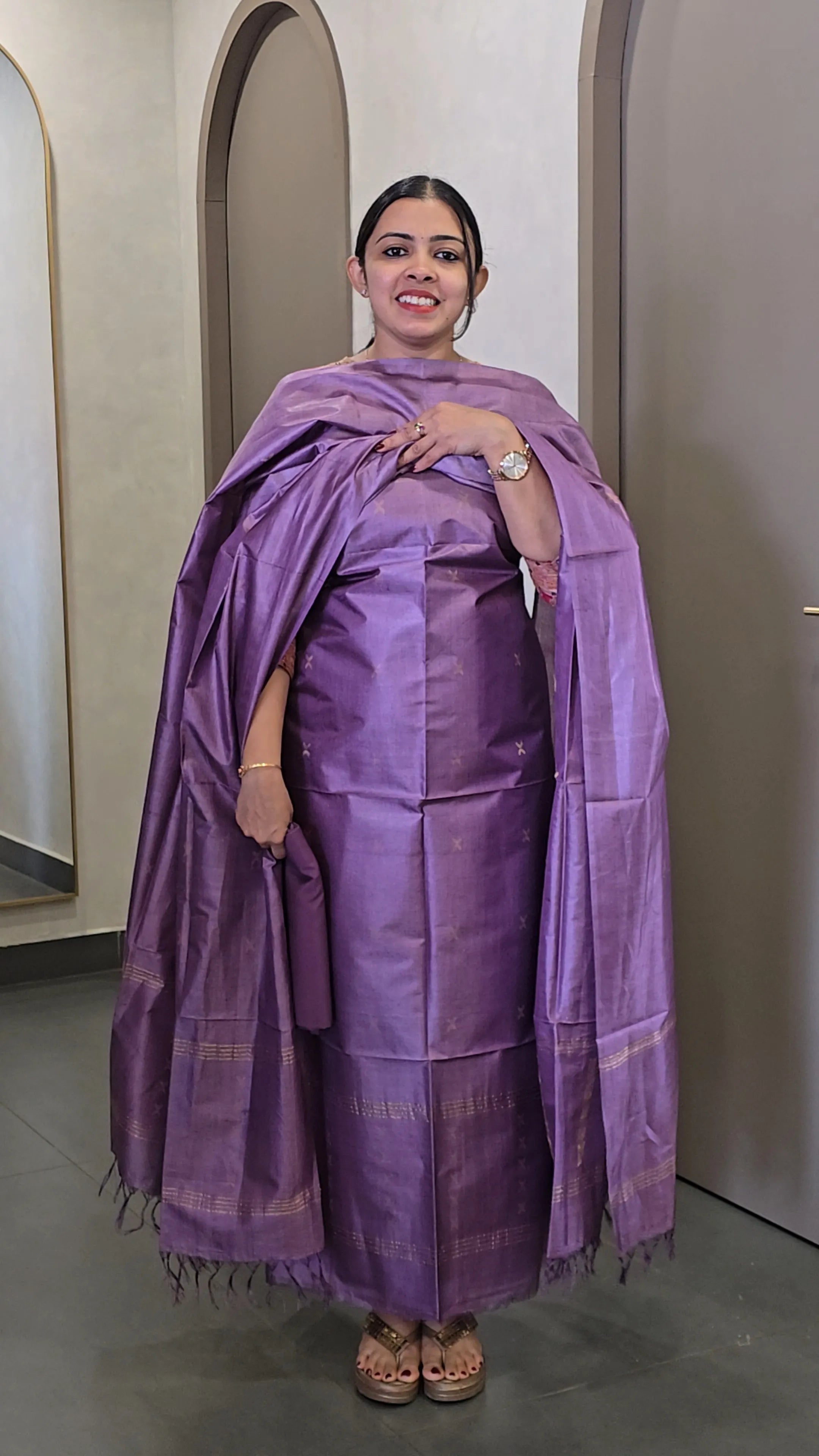 Pure Tussarsilk Salwarsuit - SC 10489