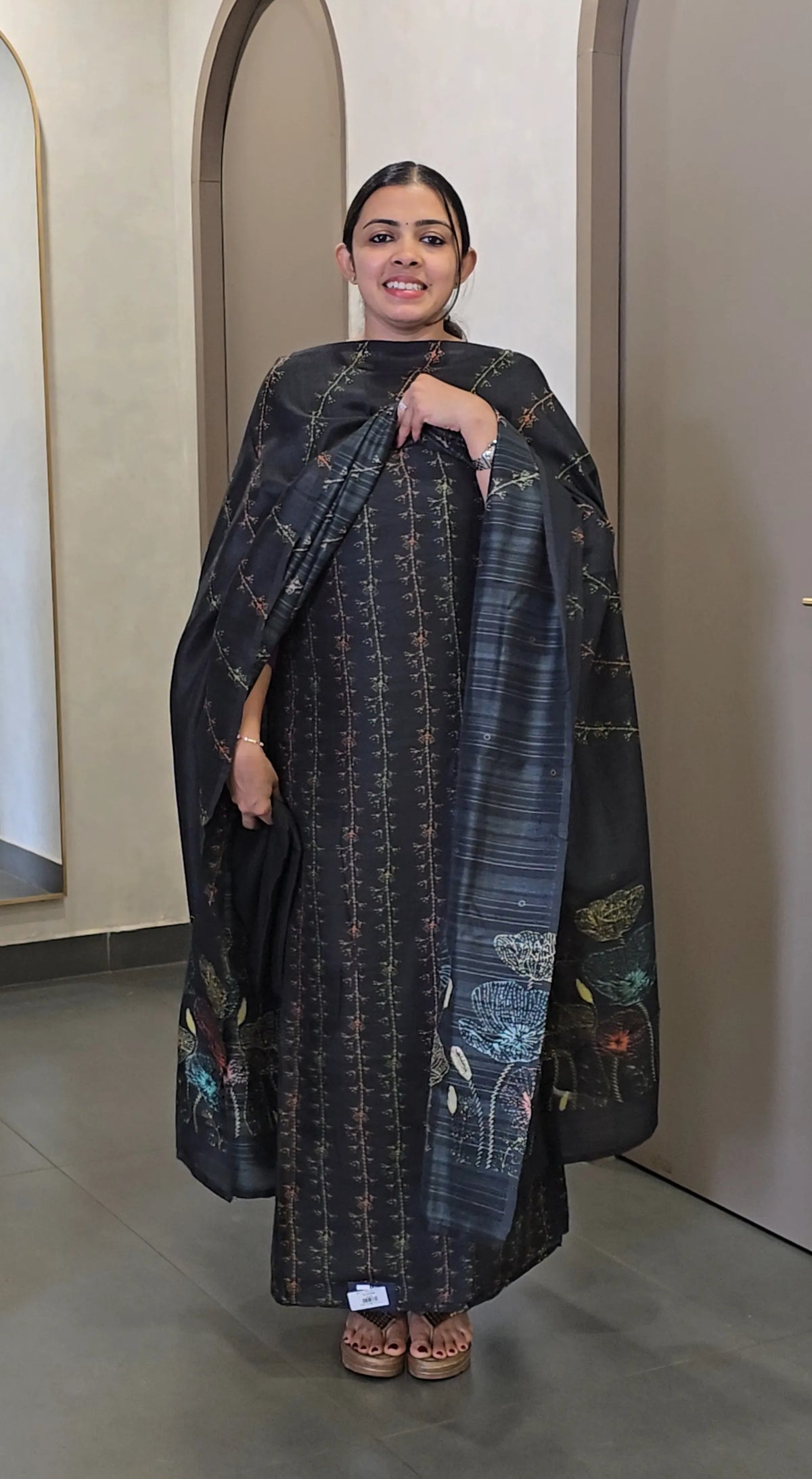 Semi Rawsilk Salwarsuit - SC 10715
