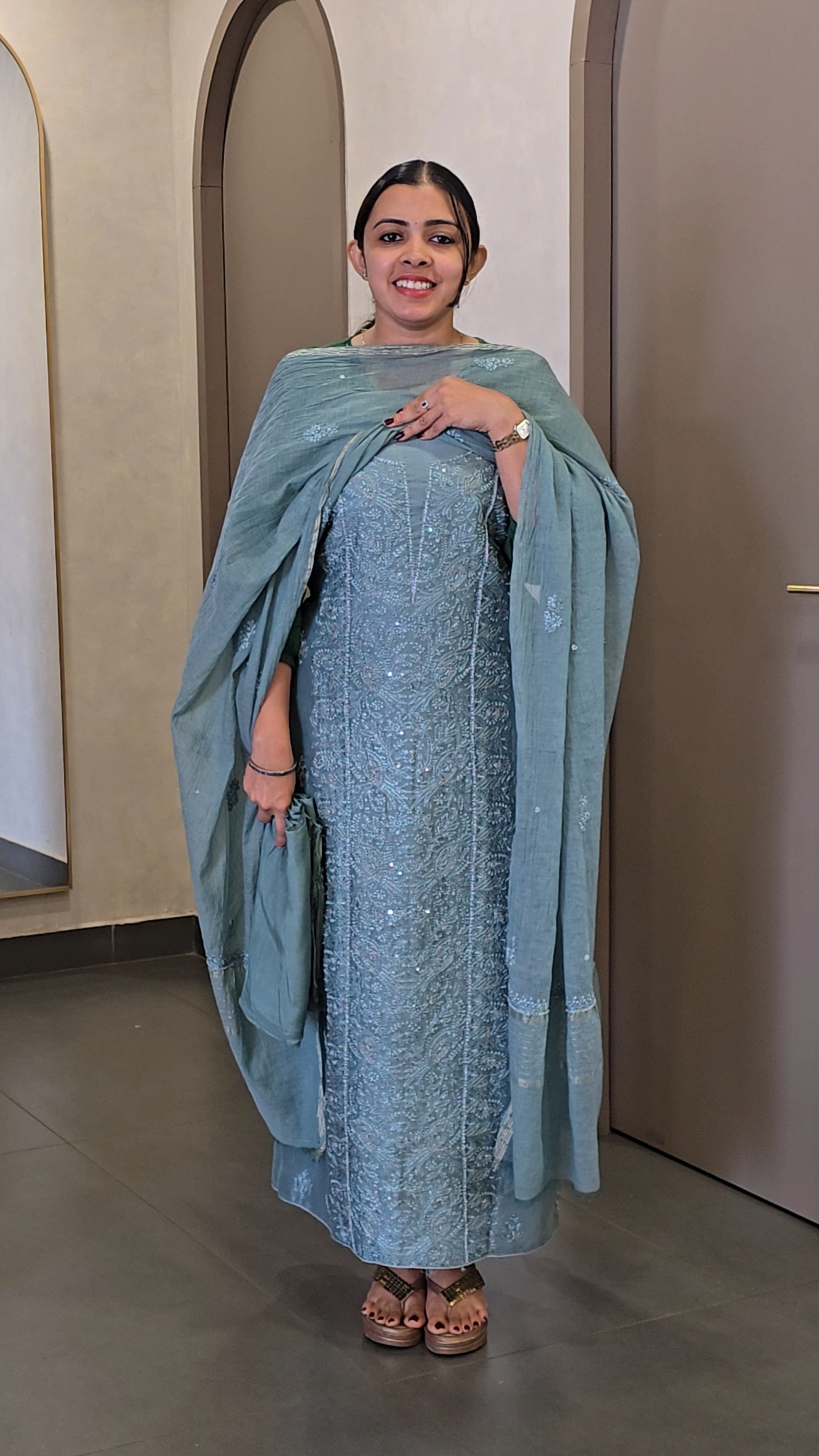 Premium Mulchanderi Chikankari Salwarsuit - SC 10152