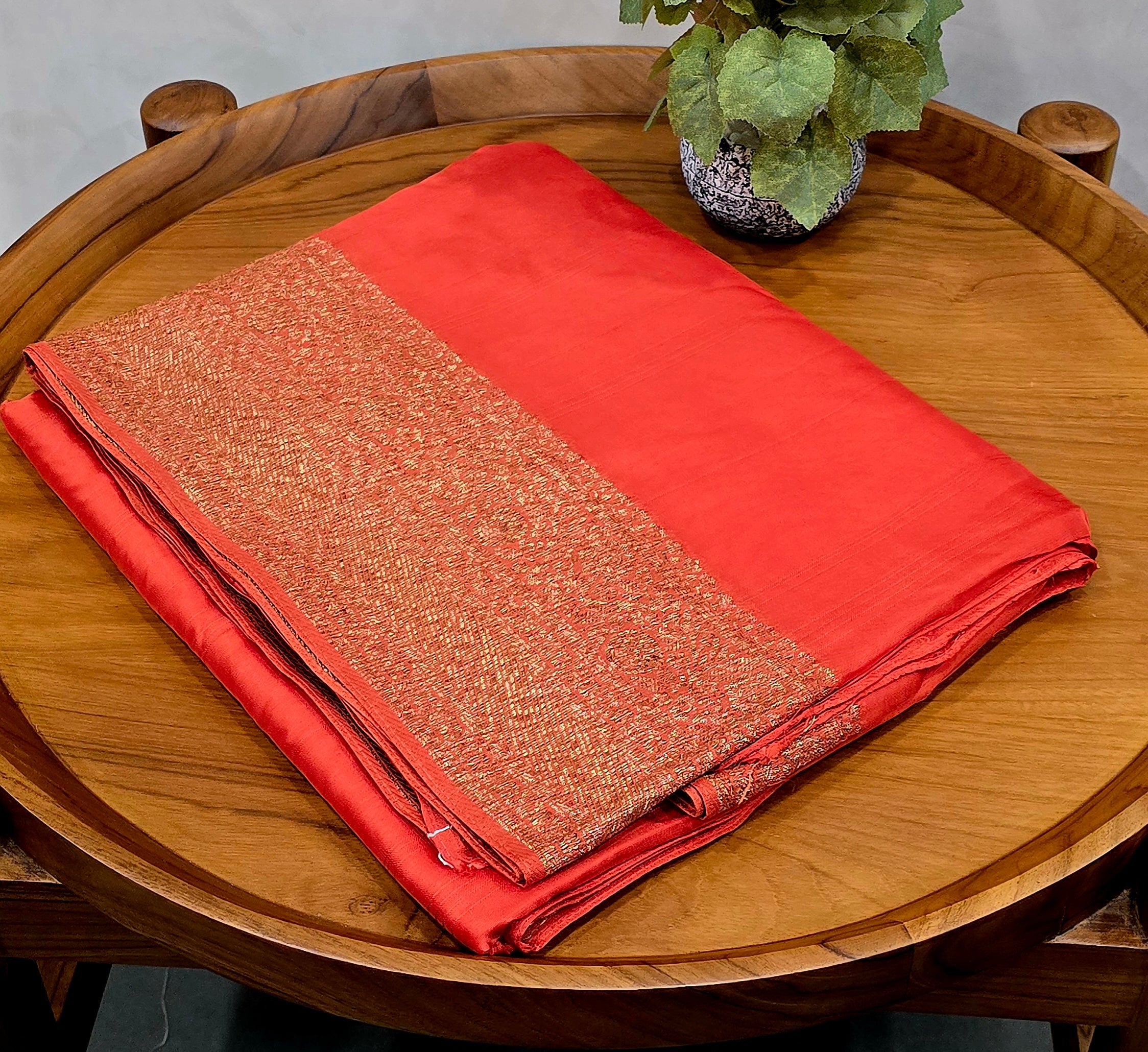 Raw Silk Banarasi Saree - SC 9921