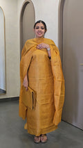 Pure Tussar Silk Salwarsuit - SC 10636