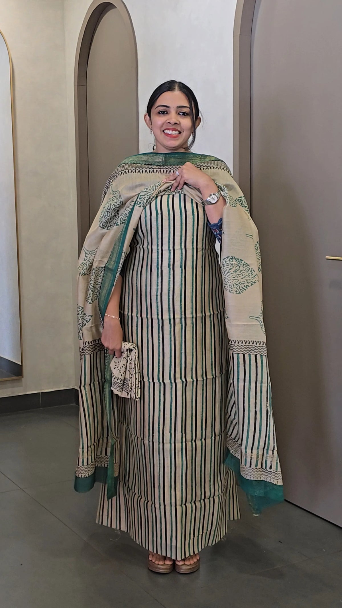 Maheshwari Silk Salwarsuit -10142