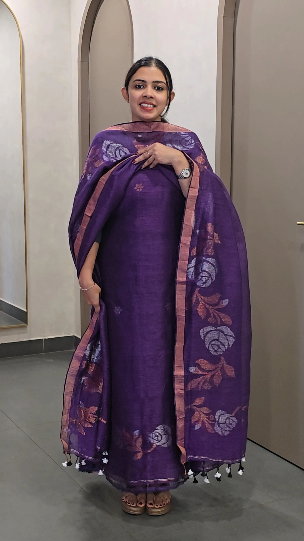 Pure Linen Salwarsuit - SC 10719