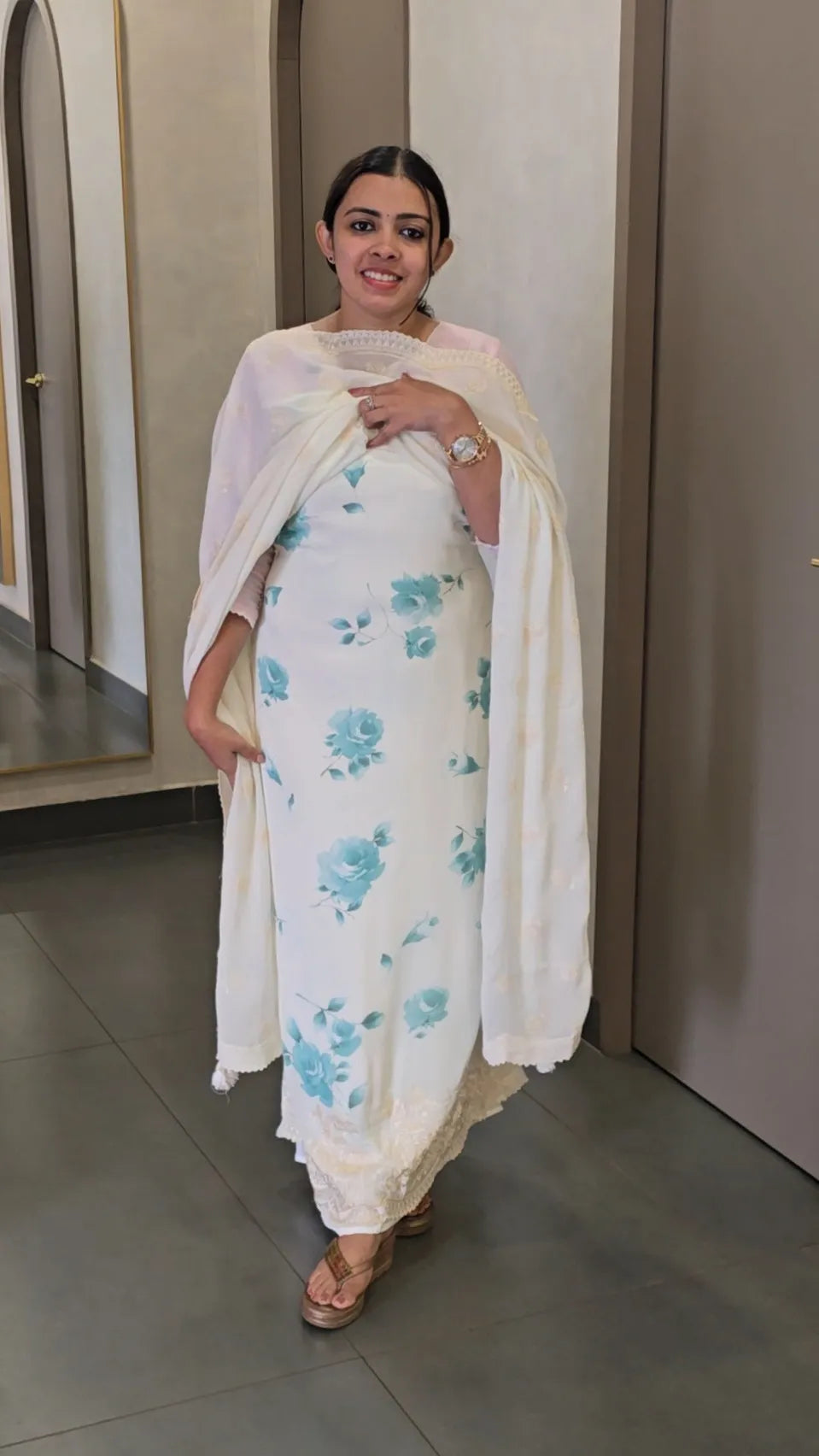 Premium Crepe Silk Salwarsuit - Offer