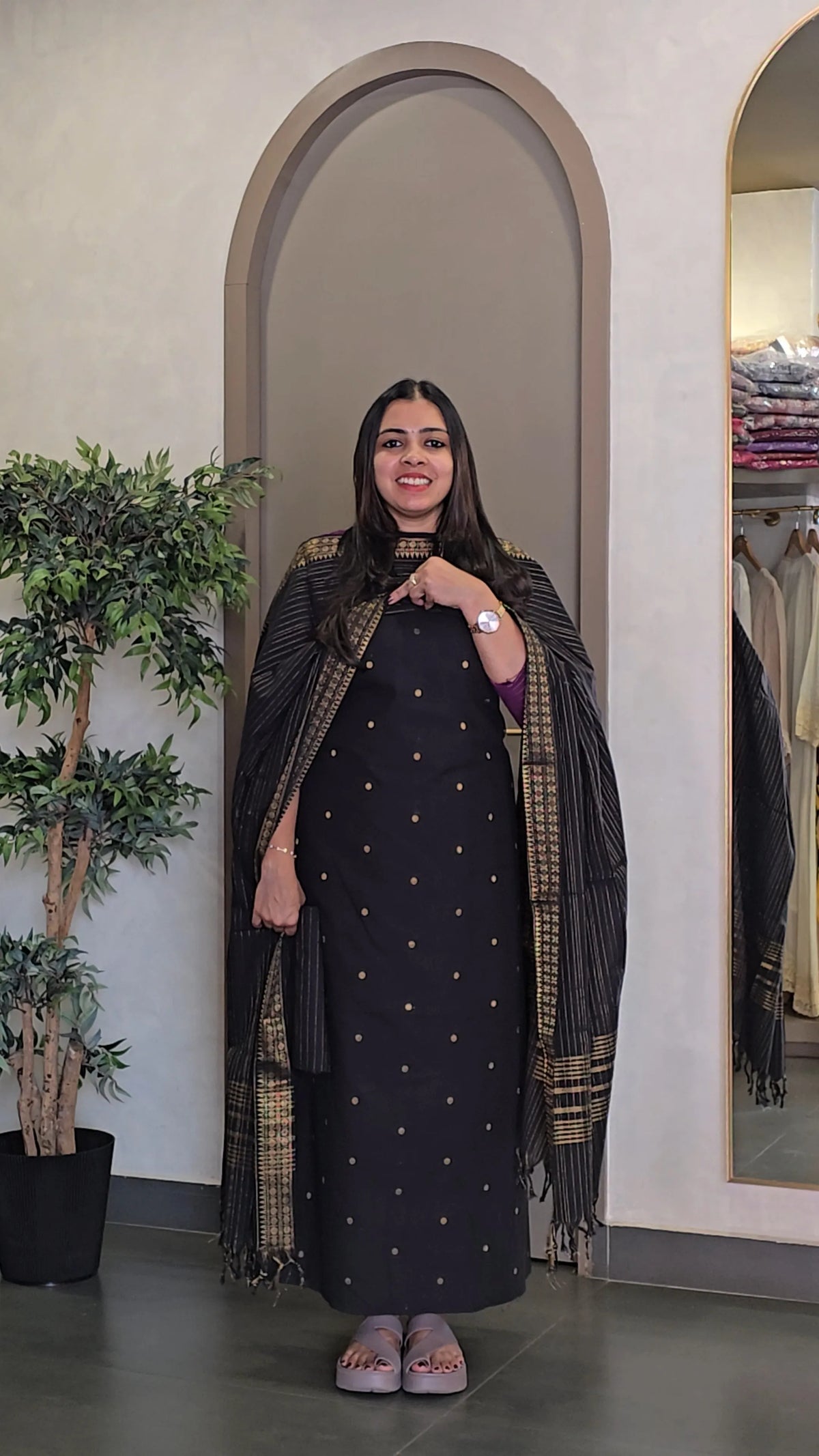 Handloom Cotton Salwarsuit - SC 10983